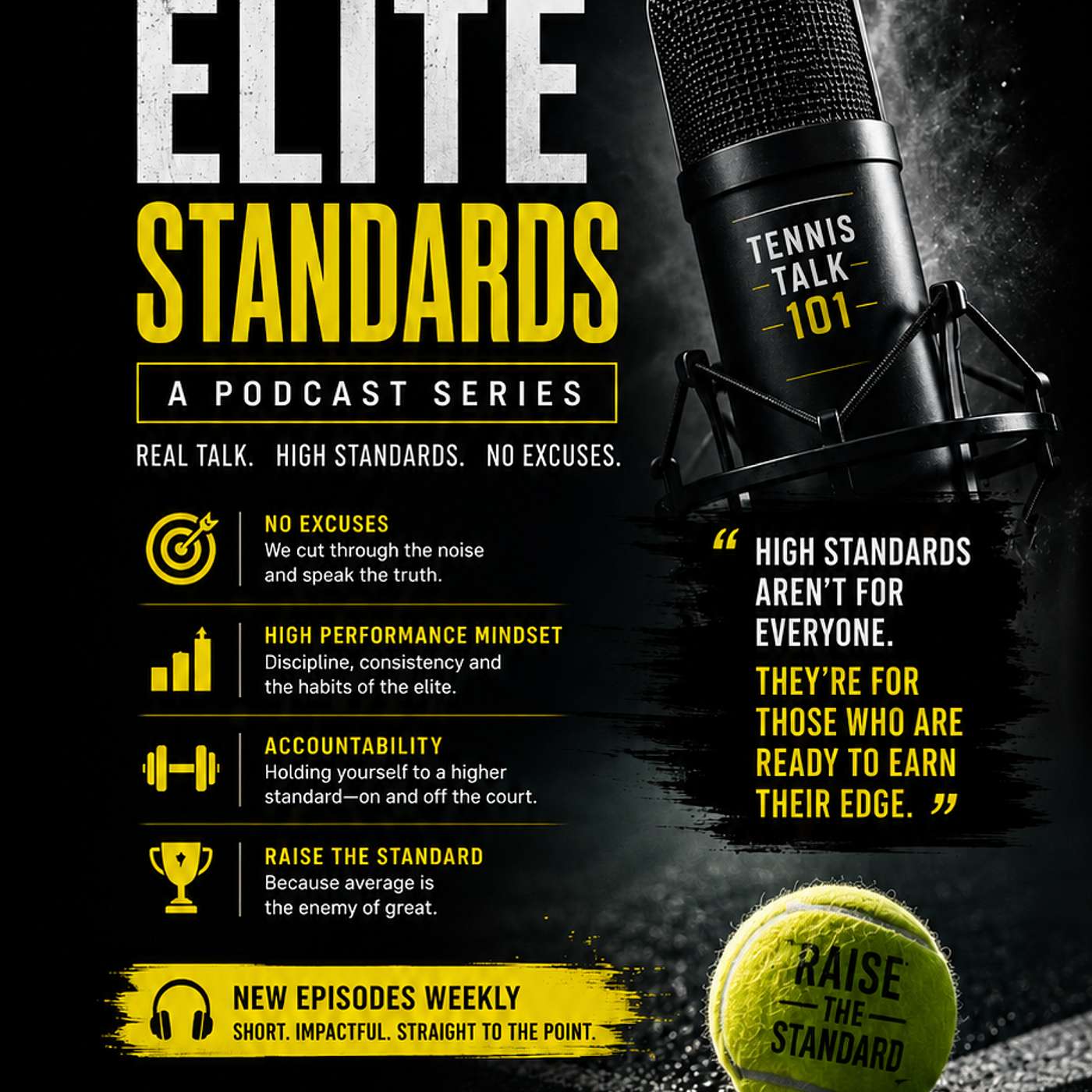 NEW SHORT PODCAST SERIES: ELITE STANDARDS EPISODE 1: HIGH STANDARDS SCARE AVERAGE PEOPLE episode artwork