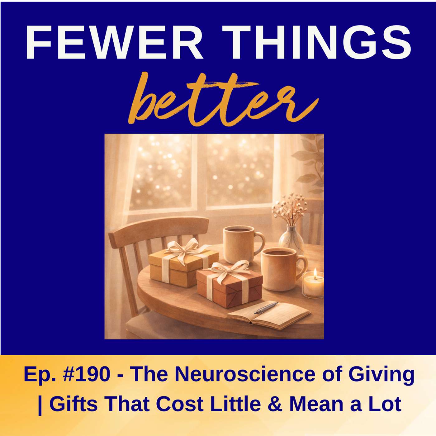 Ep. 190 - The Neuroscience of Giving | Gifts That Cost Little & Mean a Lot