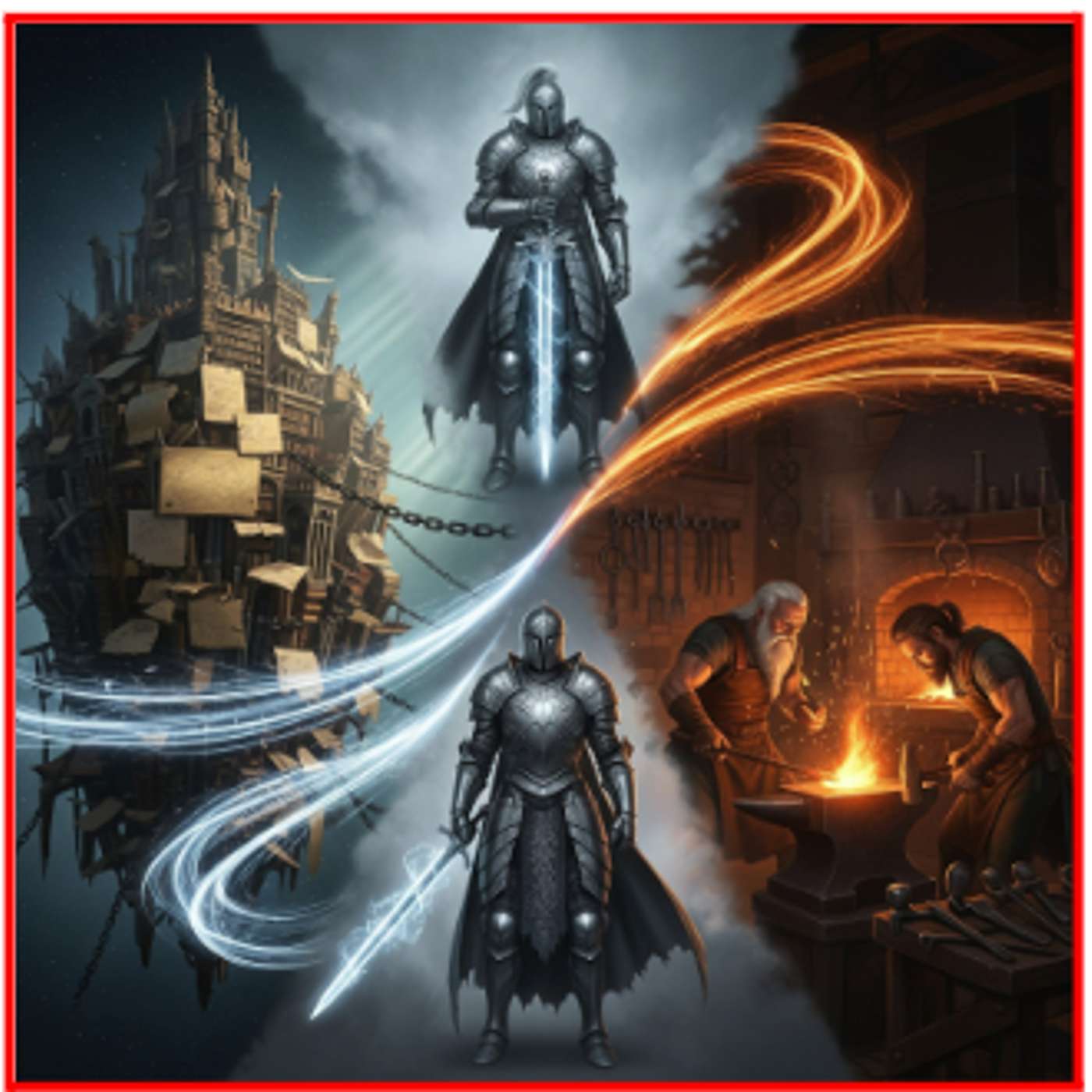 The Silver Warrior, Stolen Library, and the Cross-Generational Forge episode artwork