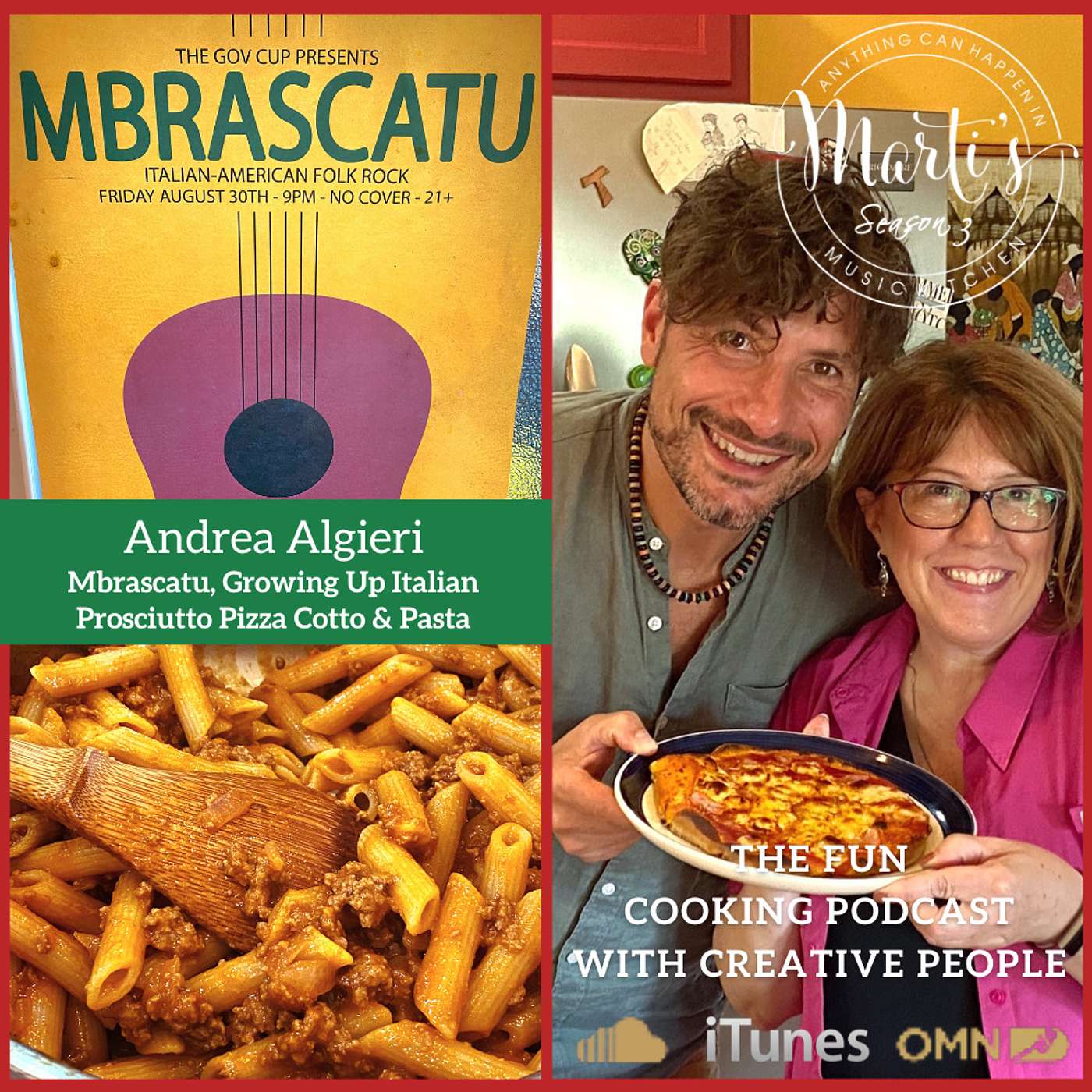 MMK S3-45 Andrea Algieri Mbrascatu Growing Up Italian Cooking Prosciutto Pizza Cotto and Penne Pasta