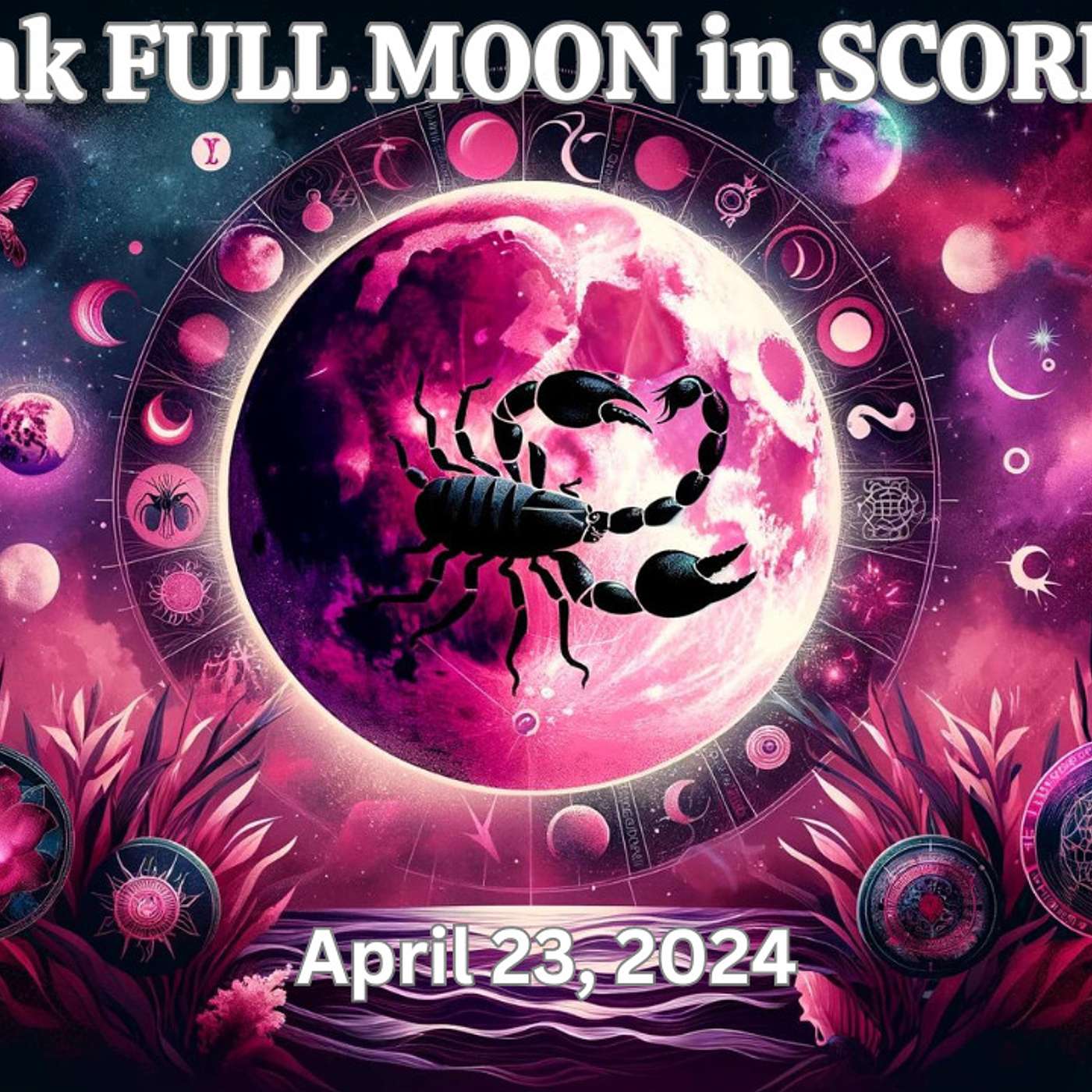 PINK FULL MOON in SCORPIO Waterfalls of Emotion APRIL 23, 2024 (Astrology Report)