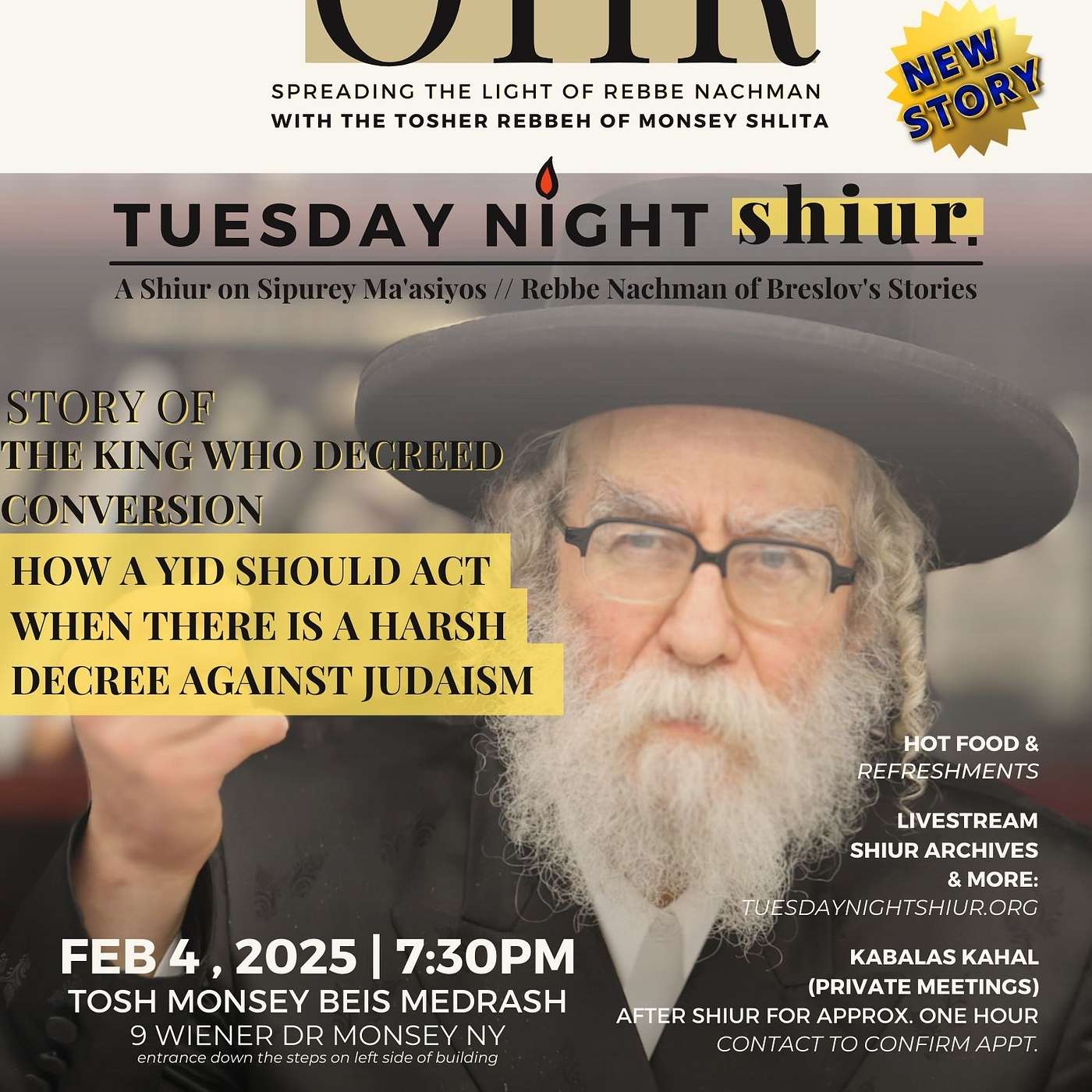 How a yid should act when there is a harsh decree against Judaism Story 4 | Week 1 2/4/25 *New Story* episode artwork