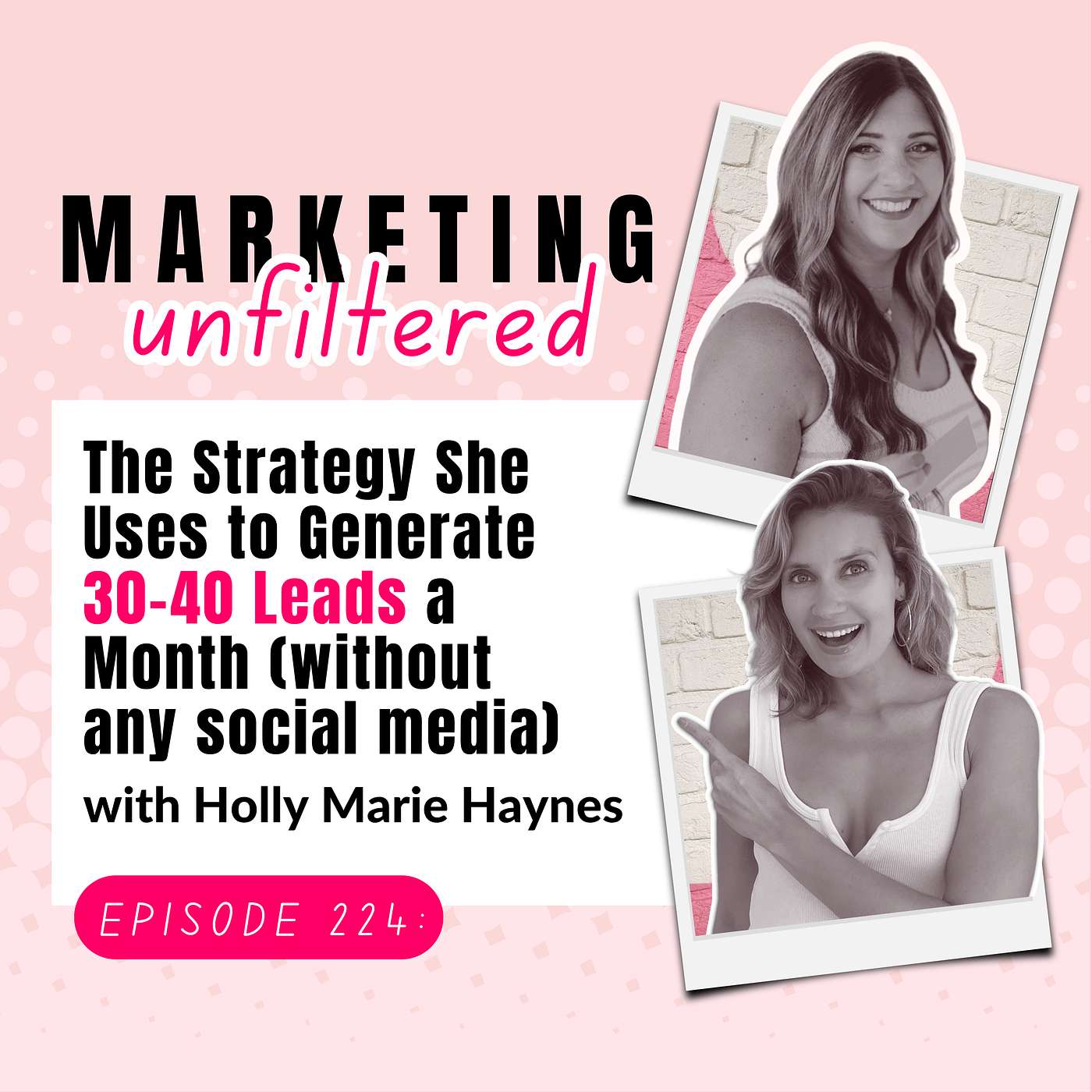 EP 224 | The Strategy She Uses to Generate 30-40 Leads a Month (without any social media) with Holly Marie Haynes episode artwork