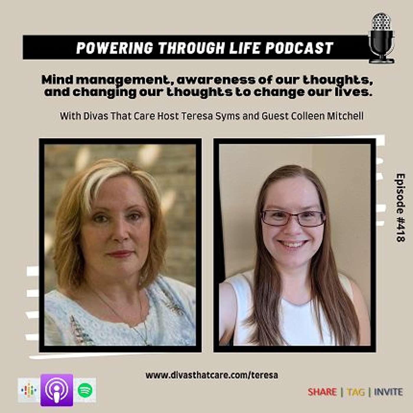 Mind management, awareness of our thoughts, and changing our thoughts to change our lives. episode artwork