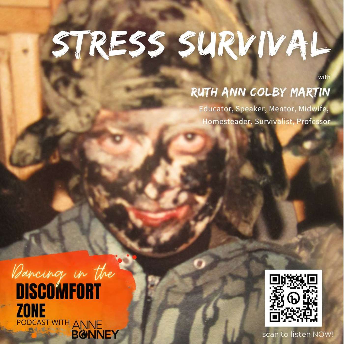 Stress Survival: Simple Habits to Boost Happiness, Resilience, and Calm with Ruth Ann Colby Martin.  (no bug eating required)