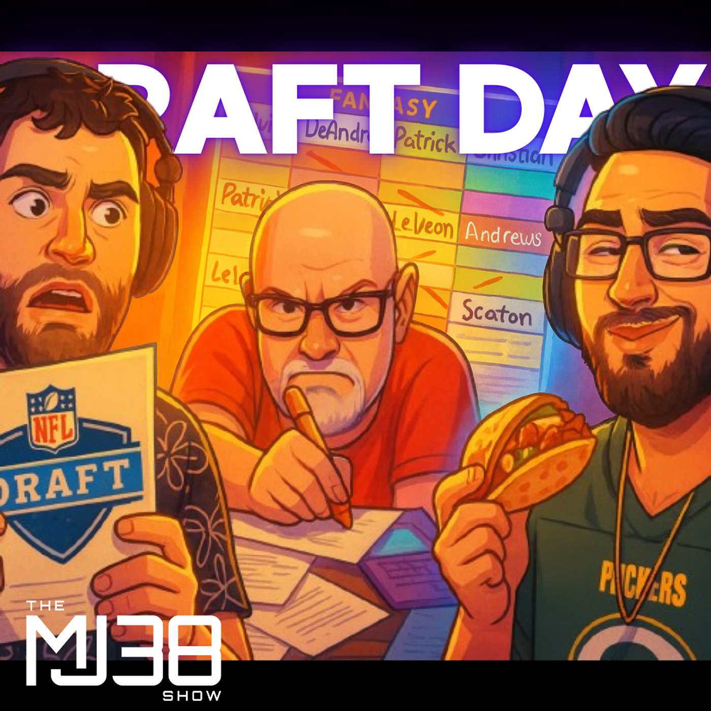 DRAFT DAY | Fantasy Football, Domino's Pizza & Childhood Hustles | The MJ38 Show #93 | Steve Johnson