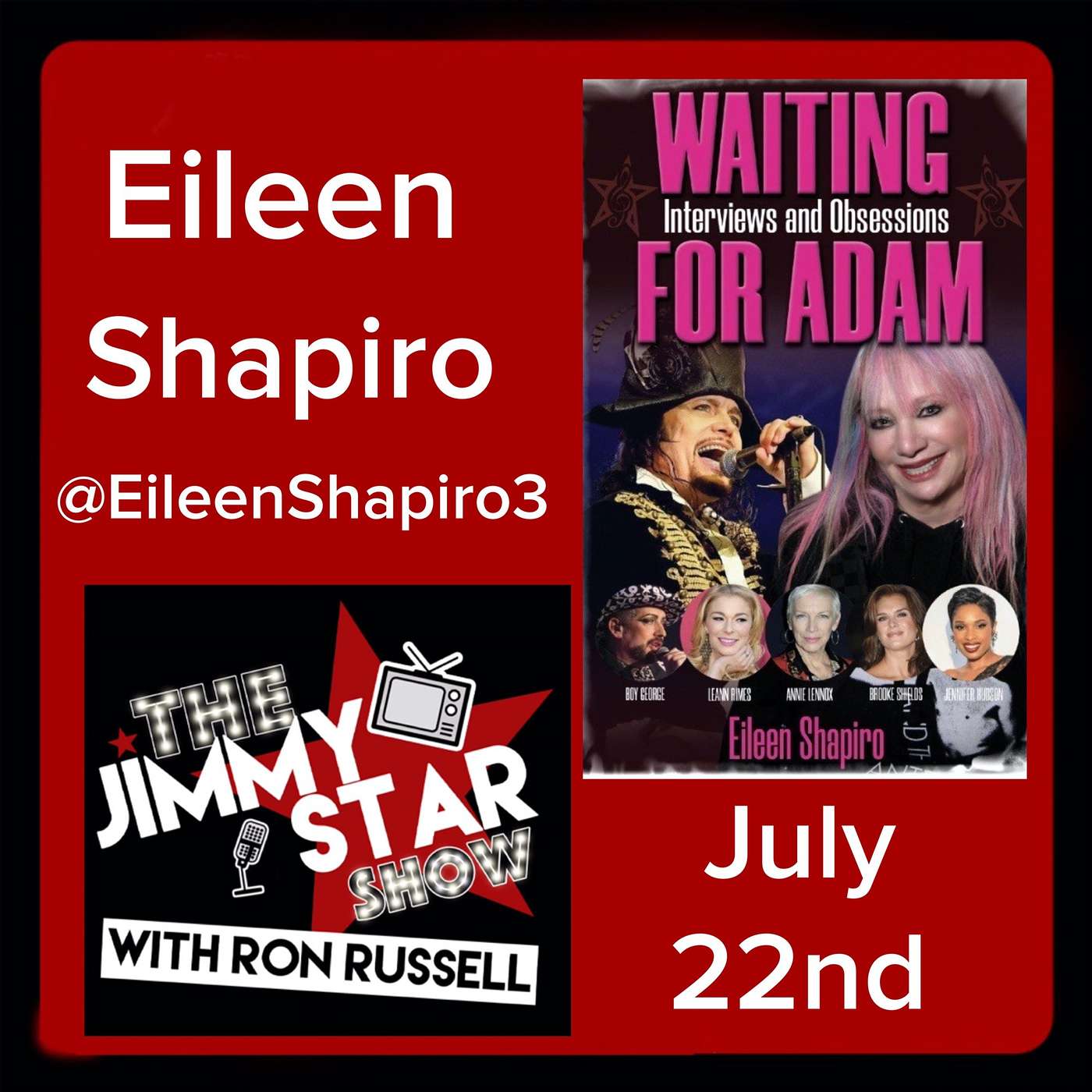 Ny Times Best Selling Author/Celebrity Journalist Eileen Shapiro @eileenshapiro3
