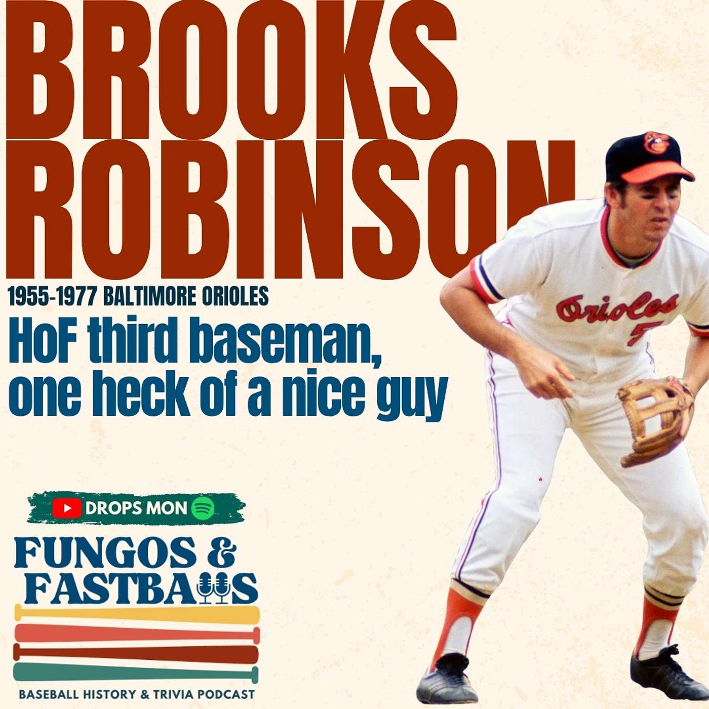 E29: Brooks Robinson, Human Vacuum Cleaner & The Warning Track episode artwork