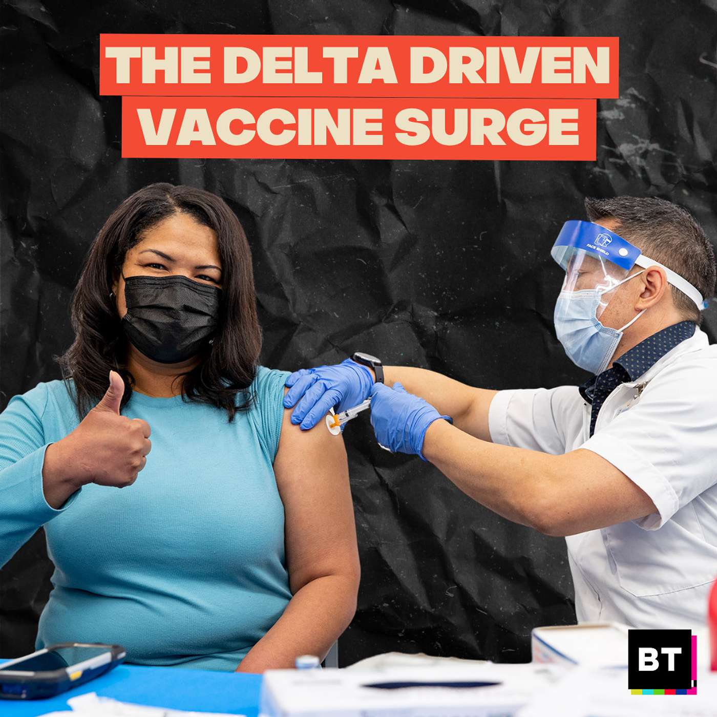 The Delta Driven Vaccine Surge episode artwork