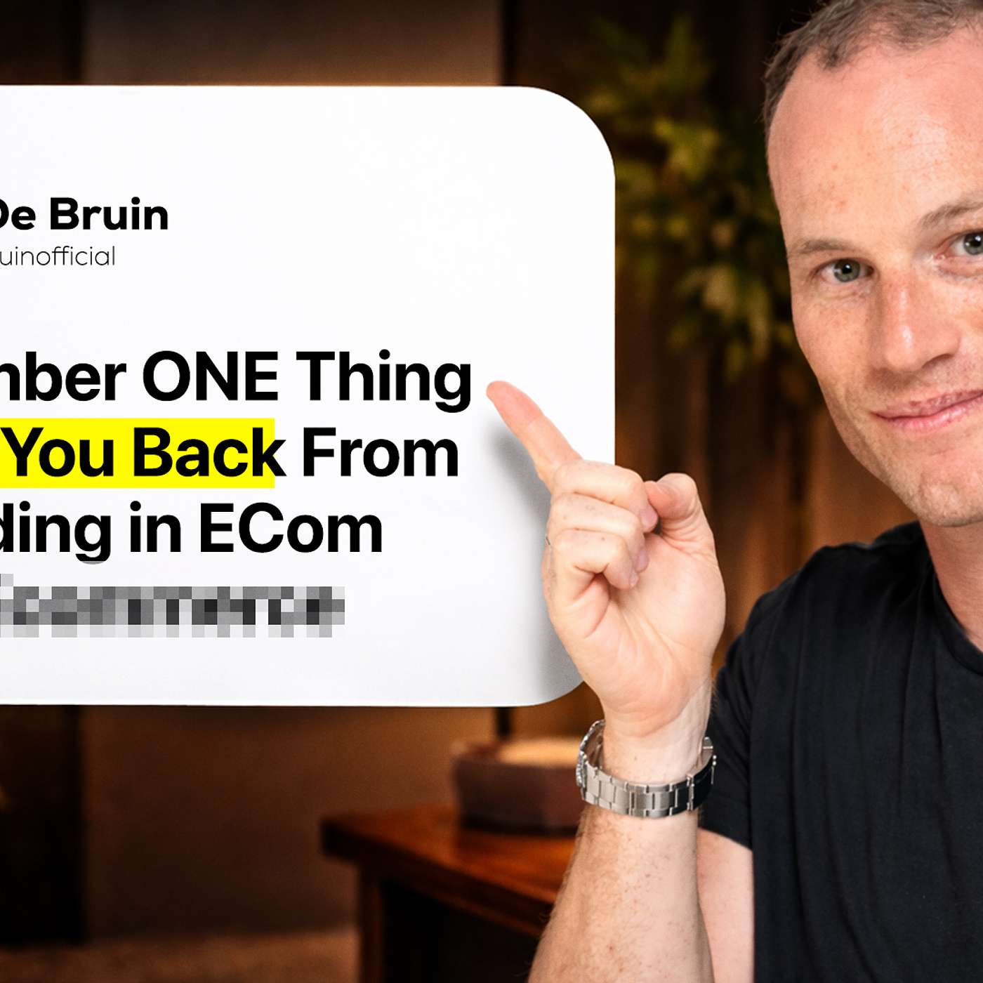157. The Number ONE Thing Holding You Back From Succeeding With Ecommerce