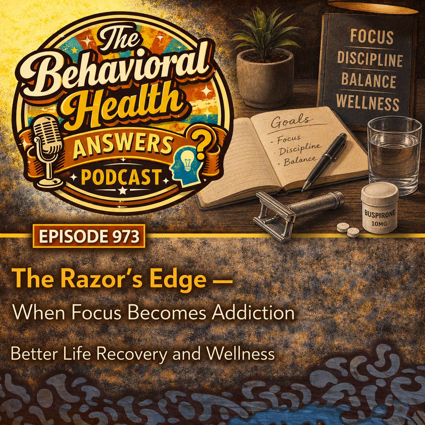Episode 973: The Razor's Edge - When Focus Becomes Addiction | Better Life Recovery and Wellness episode artwork