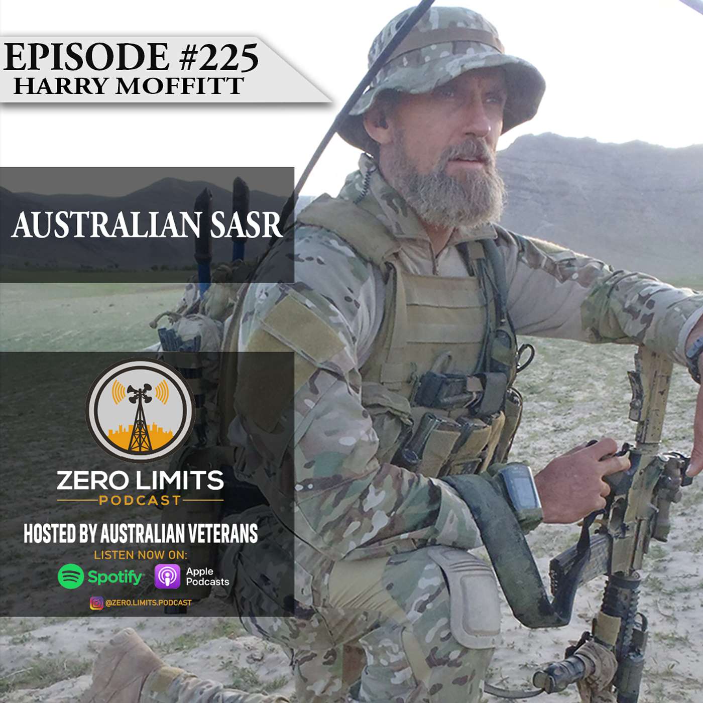 Ep. 225 Harry Moffitt Special Air Service Regiment Australian Special Forces - Author - Psychologist