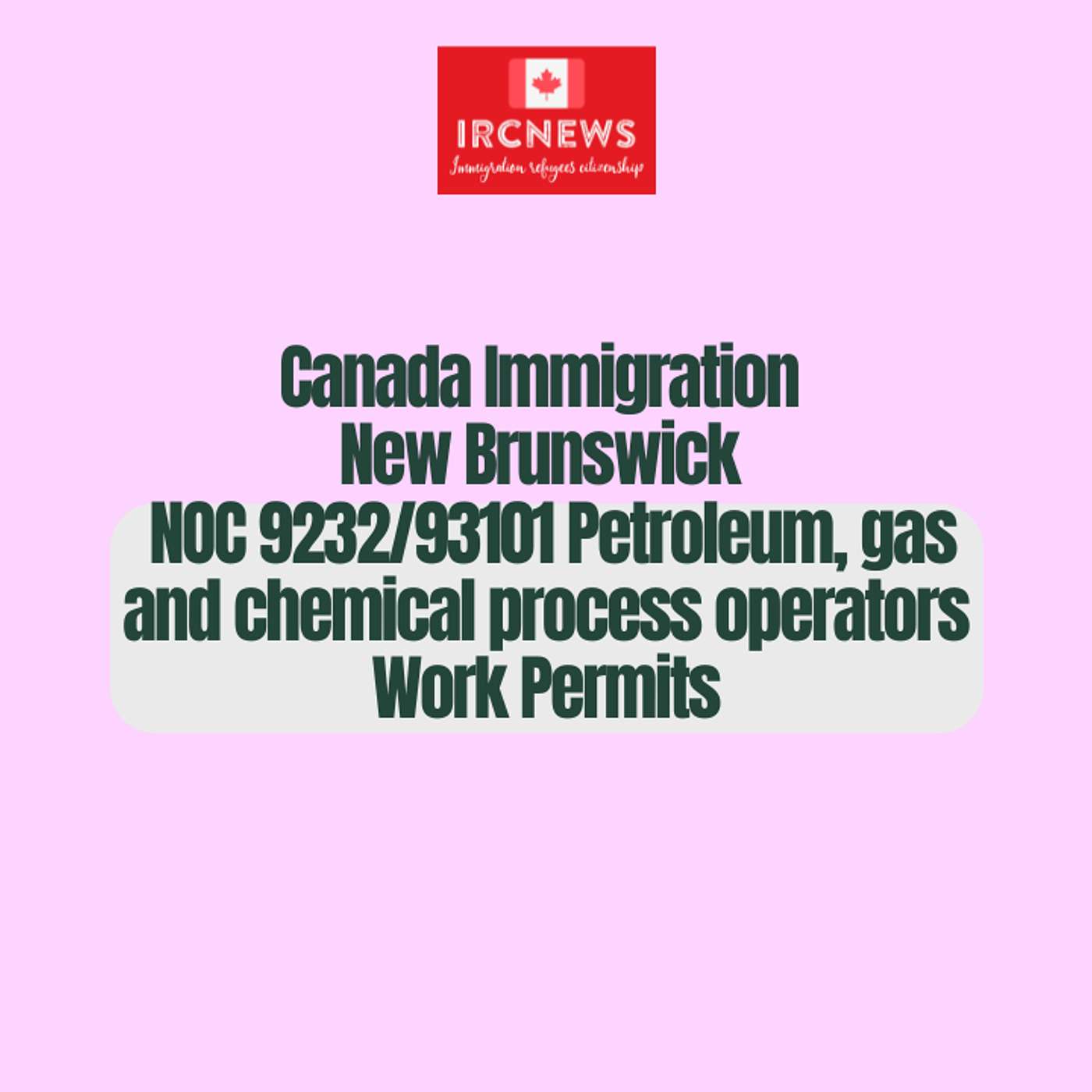 New Brunswick NOC 9232/93101 Petroleum, gas and chemical process operators Work Permits episode artwork