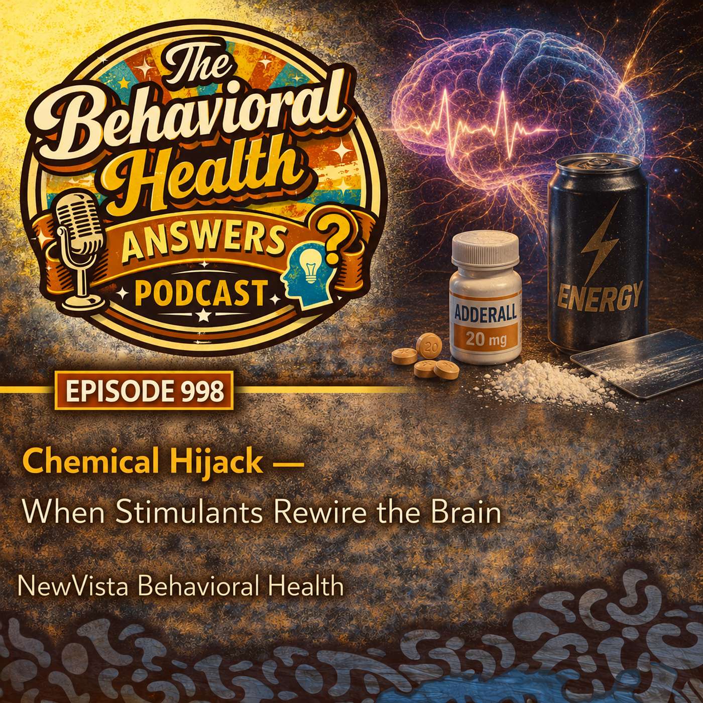 Episode 998: Chemical Hijack - When Stimulants Rewire the Brain | NewVista Behavioral Health episode artwork