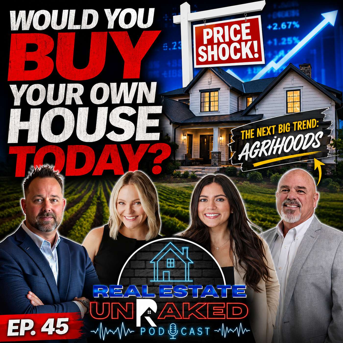 Ep.45 "Would YOU Buy Your Own House Today? The Truth About Today's Housing Market?" episode artwork