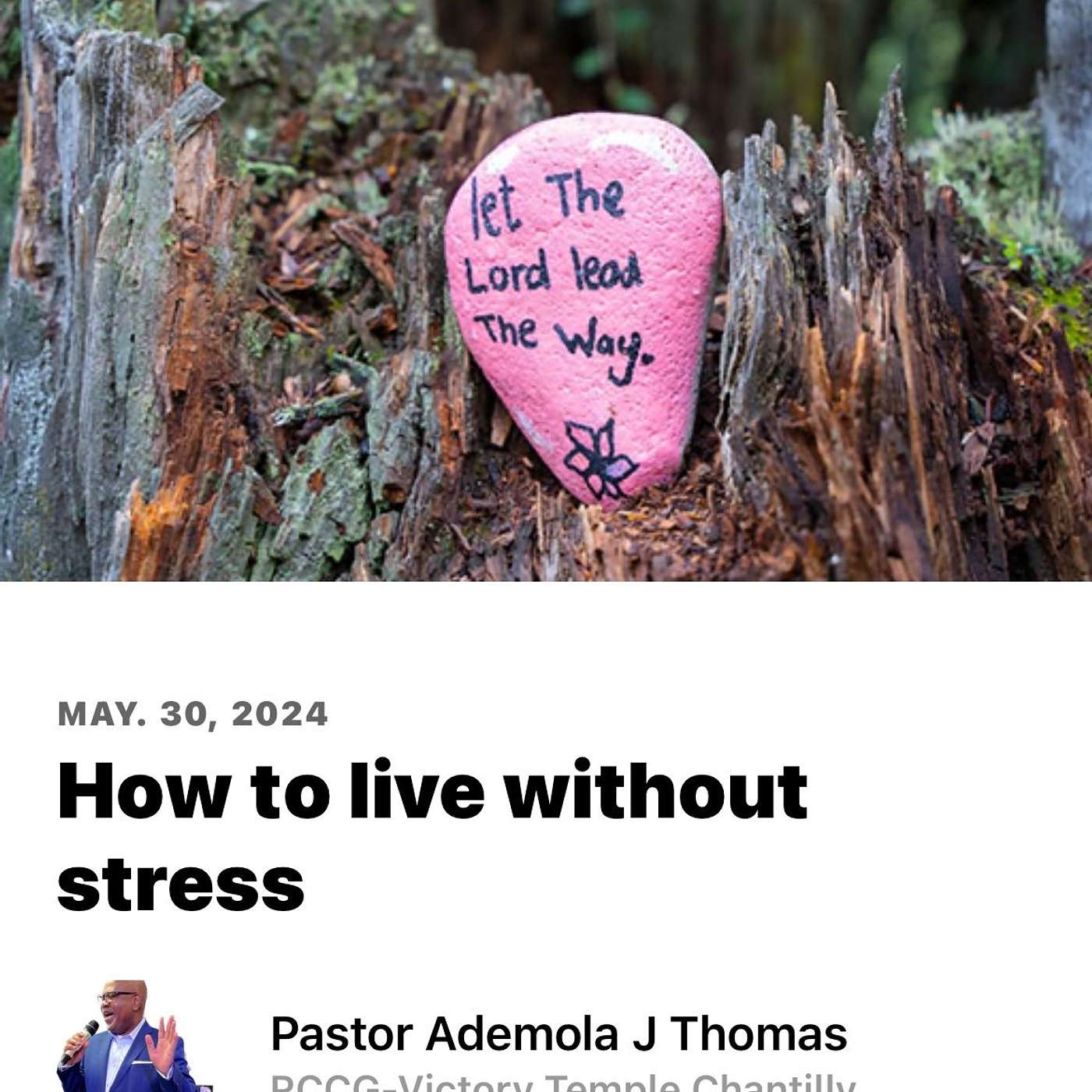 How to live without stress episode artwork