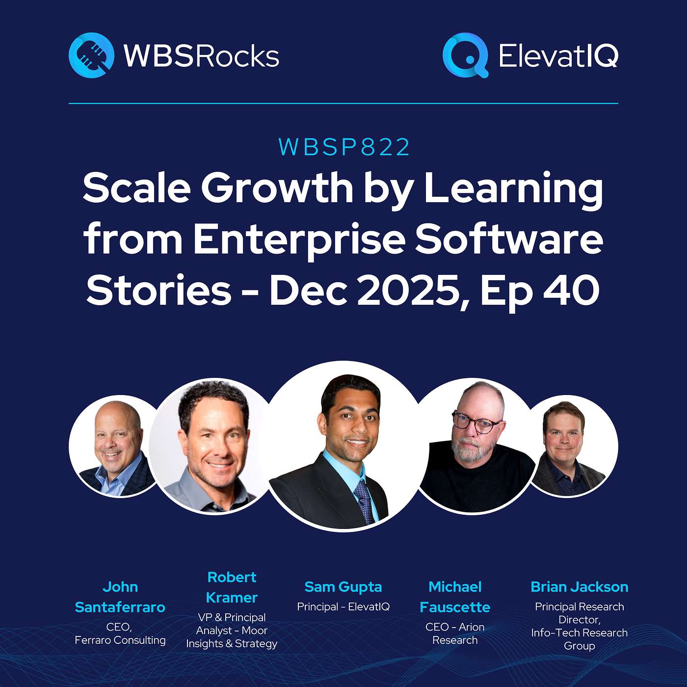 WBSP822: Scale Growth by Learning from Enterprise Software Stories - Dec 2025, Ep 40, an Objective Panel Discussion