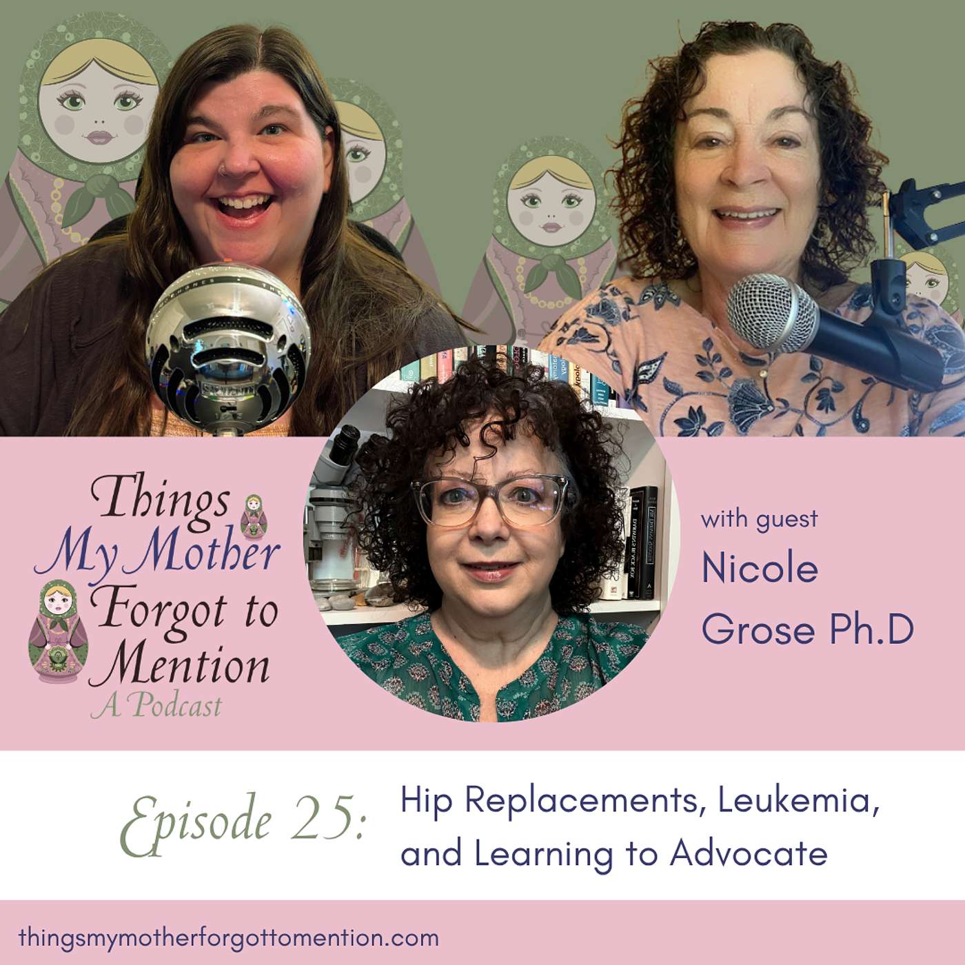 Hip Replacements, Leukemia, and Learning to Advocate with Nicole Grose Ph.D episode artwork