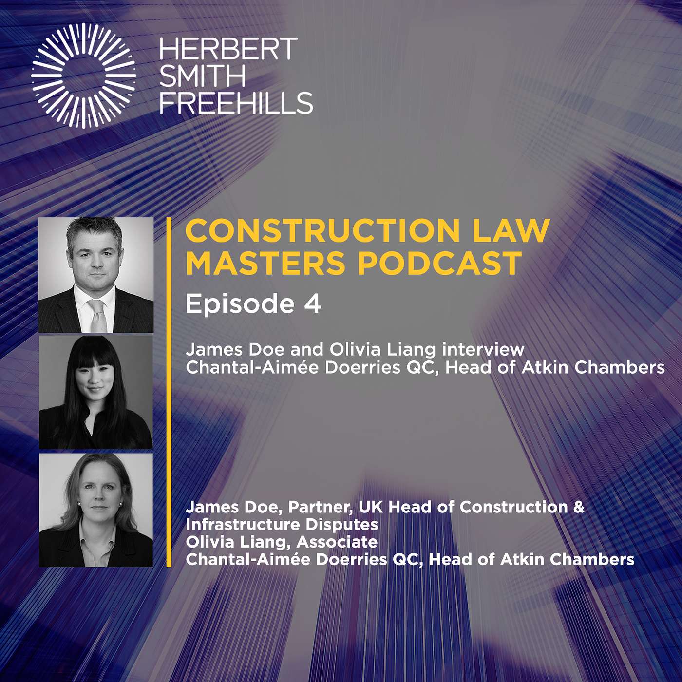 Construction Law Masters Podcast EP4: Chantal-Aimée Doerries QC, Head of Atkin Chambers episode artwork