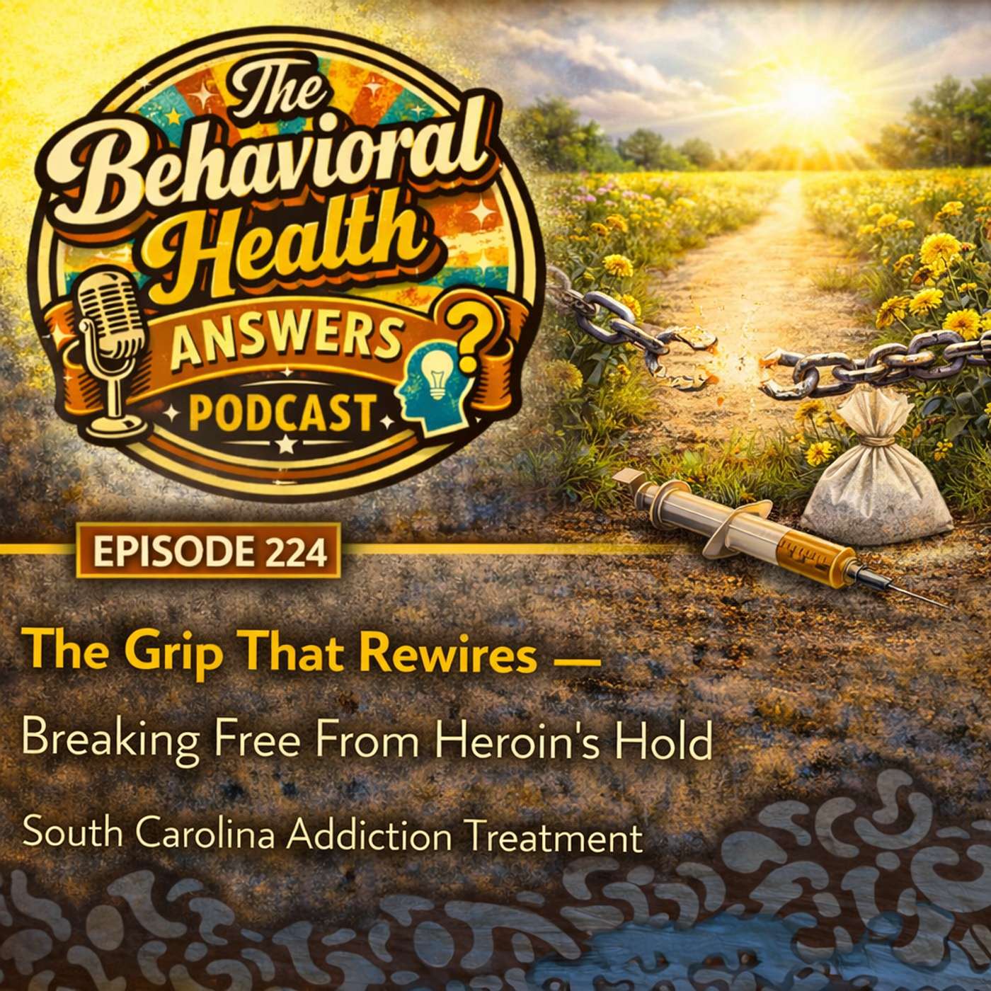 Episode 224: The Grip That Rewires - Breaking Free From Heroin's Hold | South Carolina Addiction Treatment episode artwork