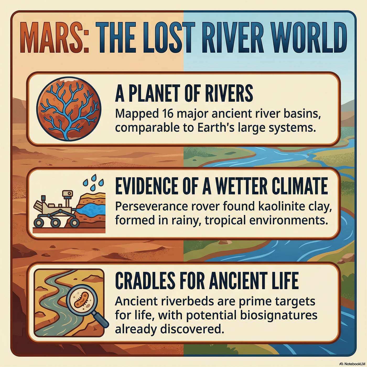 Mars's Hidden Rivers: Hydrogen, Mega Basins, and the Quest for Ancient Life episode artwork