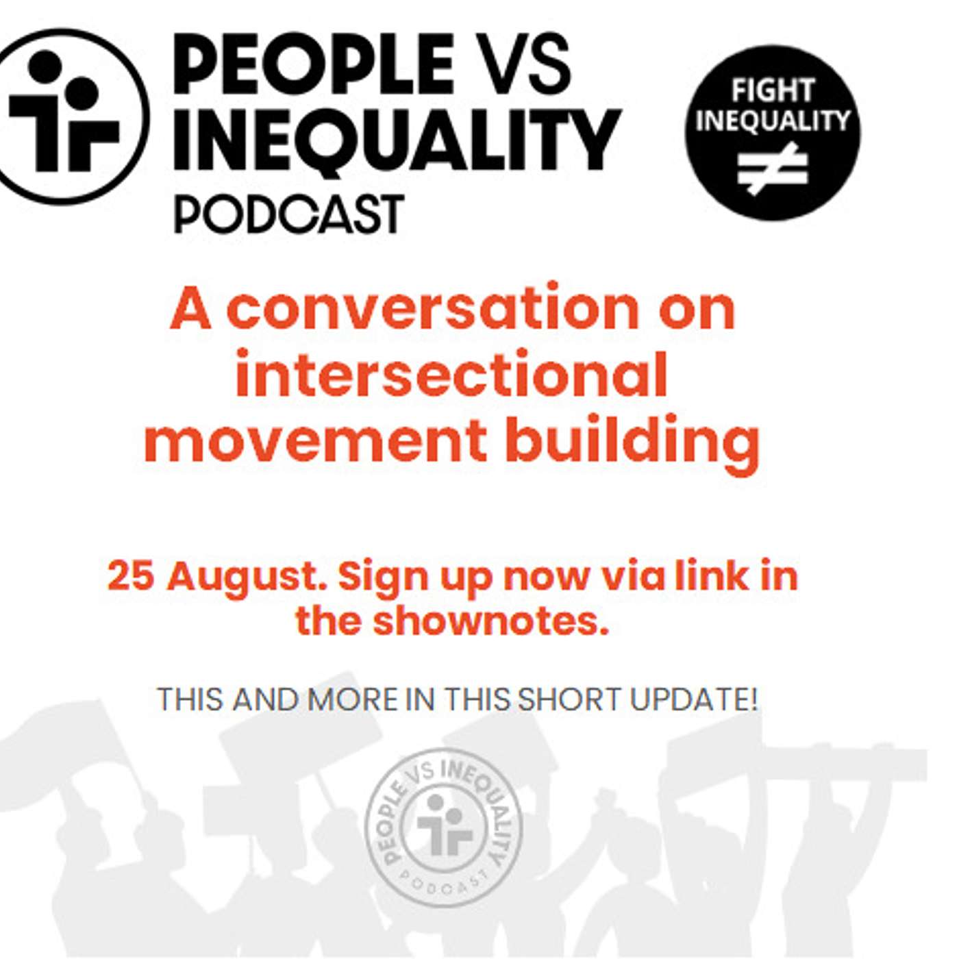 Announcement live event on intersectional movement building & more!