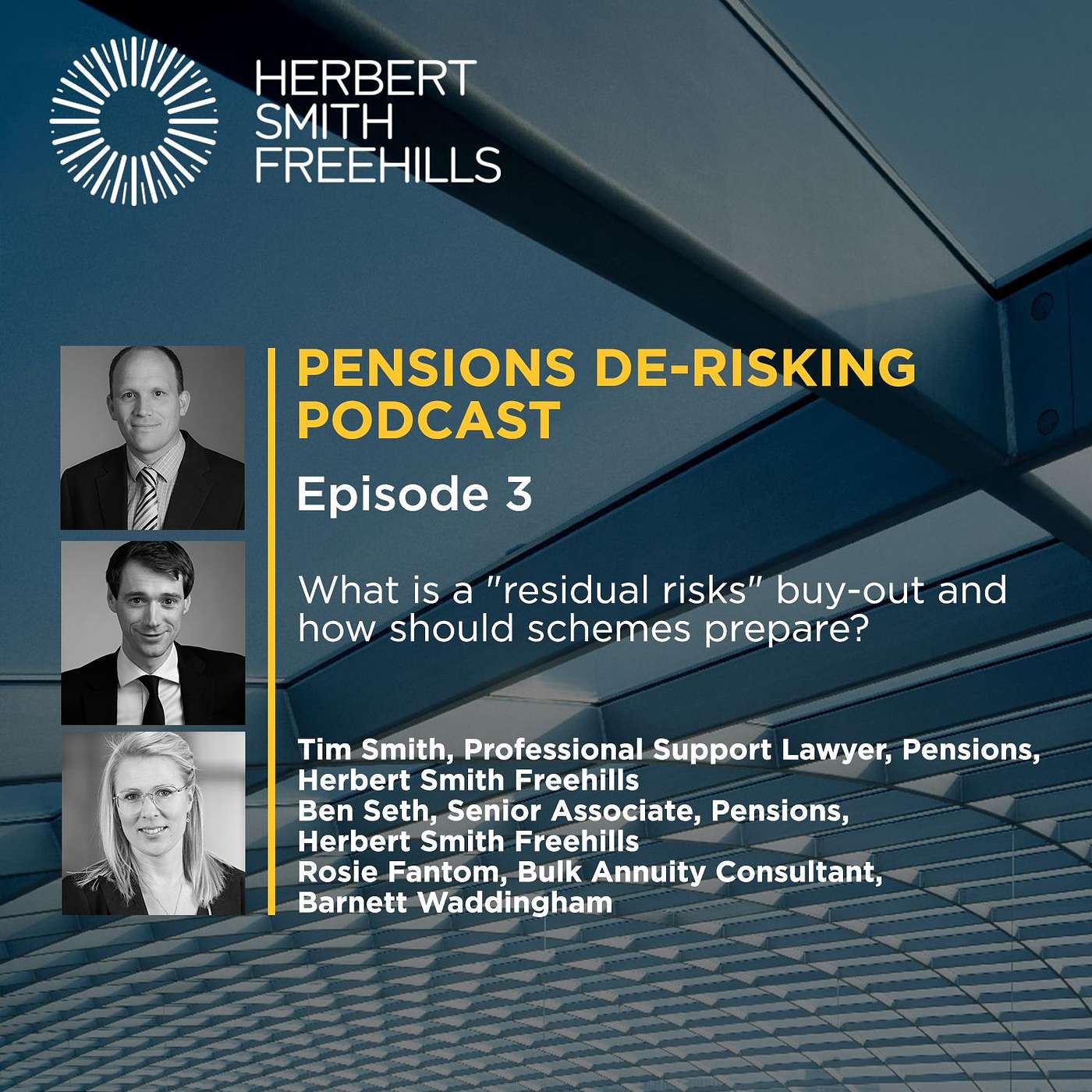 Pensions De-risking EP3: What is a "residual risks" buy-out and how should schemes prepare? episode artwork