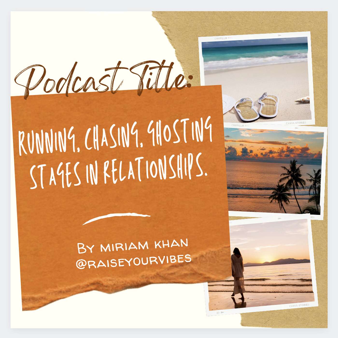 Podcast Title: Running, Chasing, Ghosting Stages in Relationships. episode artwork