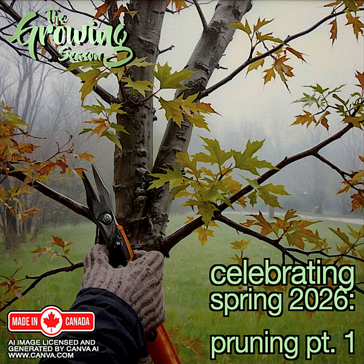 The Growing Season, April 18, 2026 - Celebrating Spring 2026 - Pruning Pt. 1
