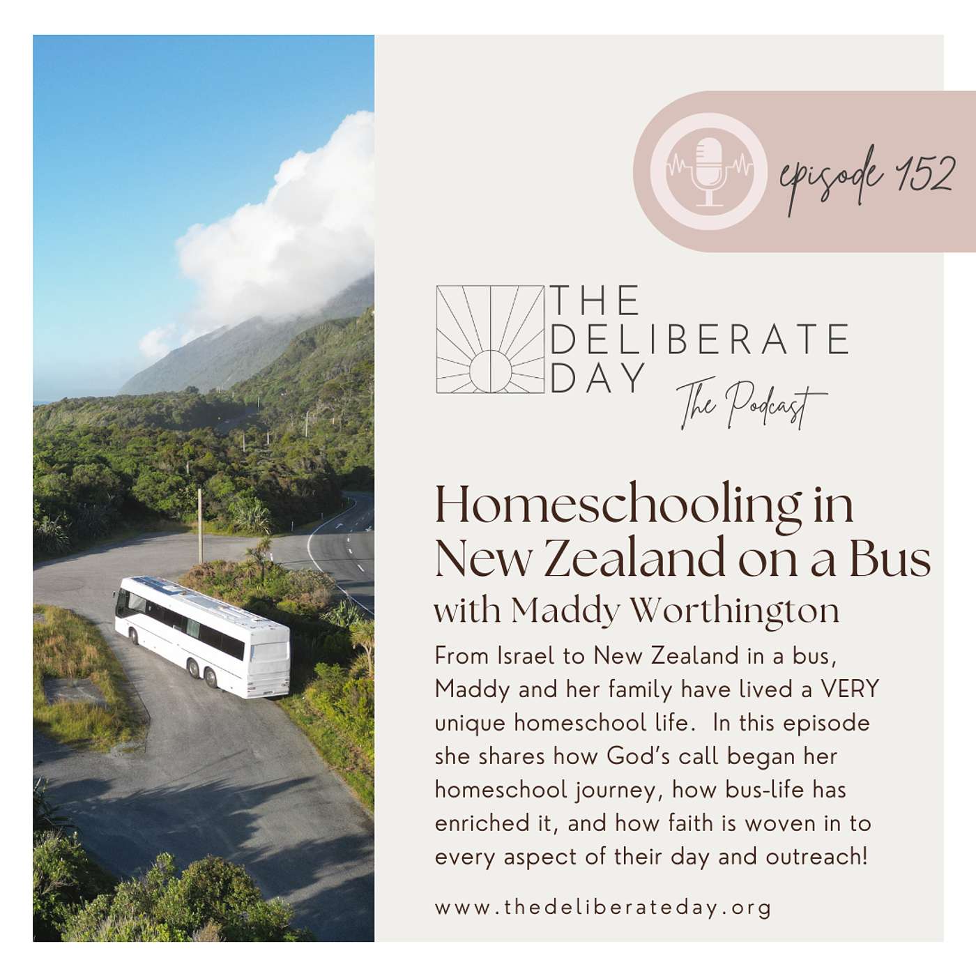 152. Homeschooling in New Zealand on a Bus with Maddy Worthington