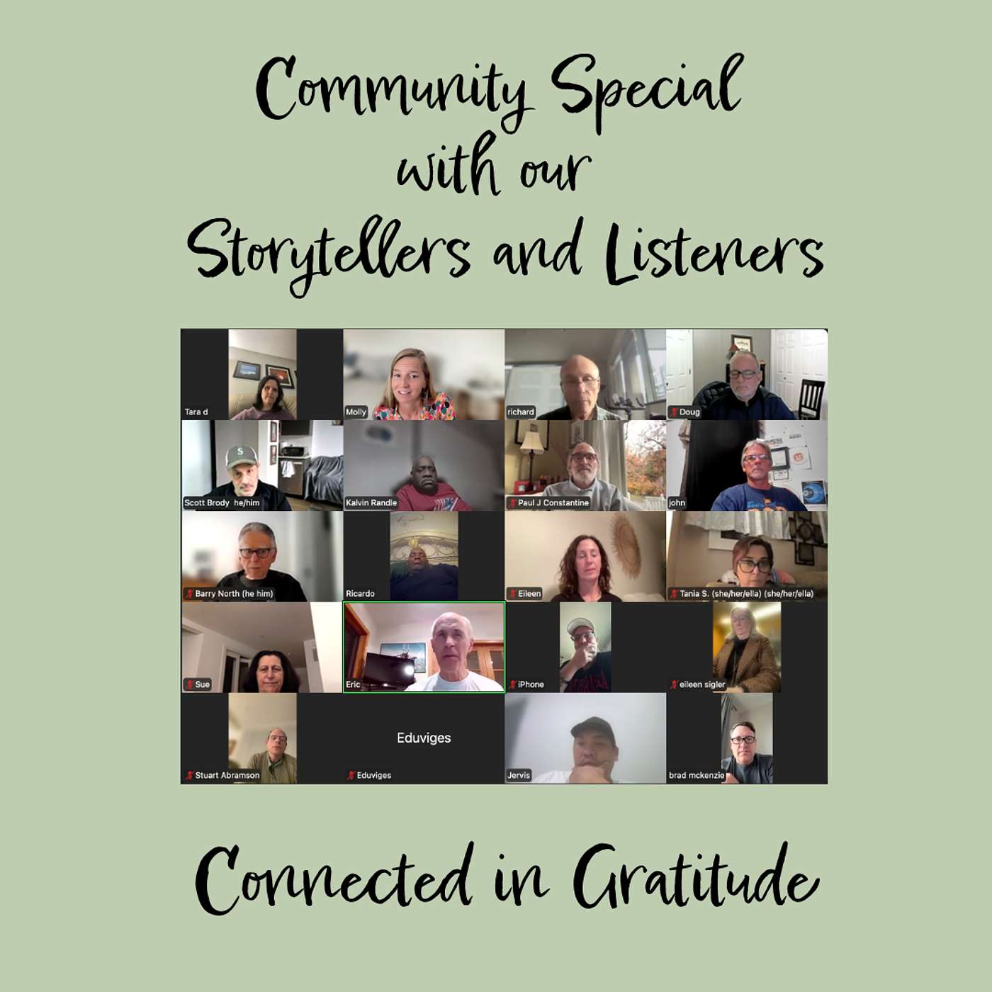 Connected In Gratitude: Part Two - Community Special with Beyond Stillness Storytellers and Listeners