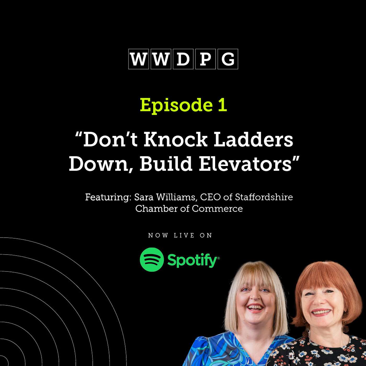 Sara Williams, CEO Staffordshire Chamber of Commerce "Don’t Knock Ladders Down, Build Elevators" episode artwork