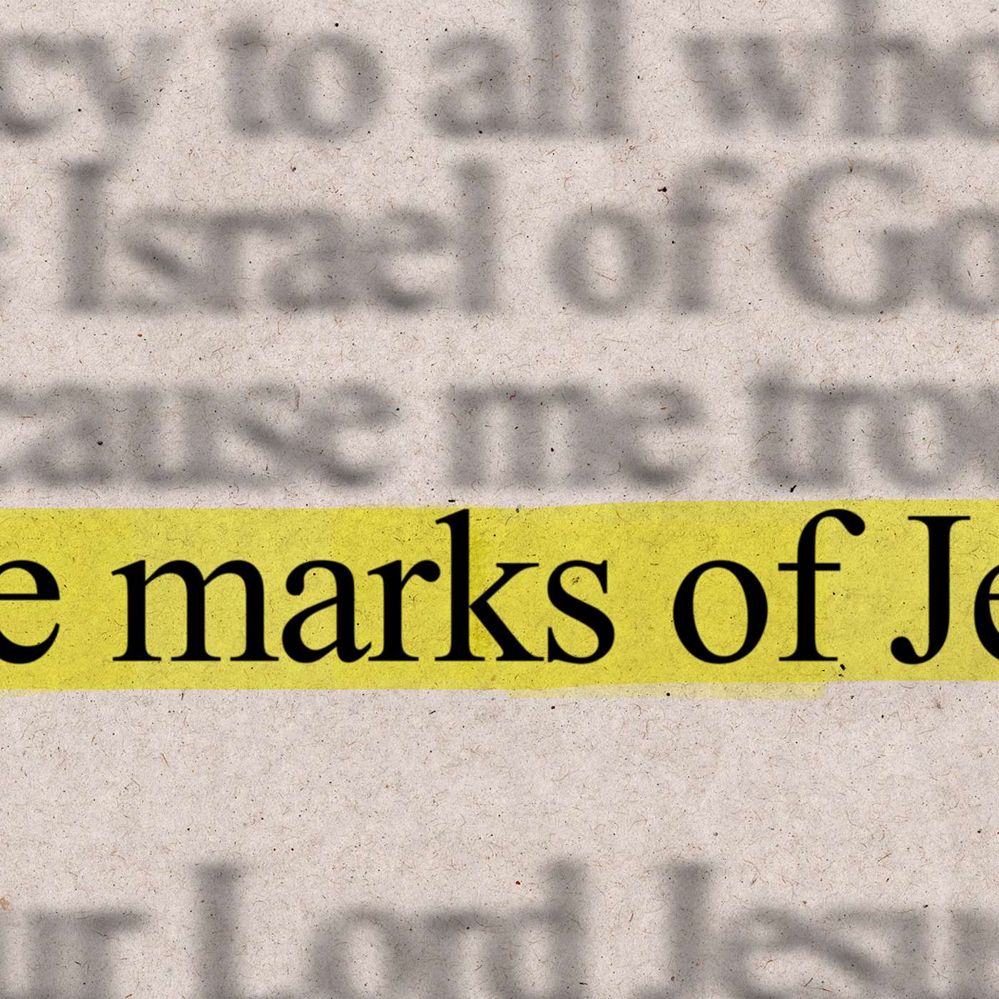 The marks of Jesus | 19th Oct 2025 episode artwork