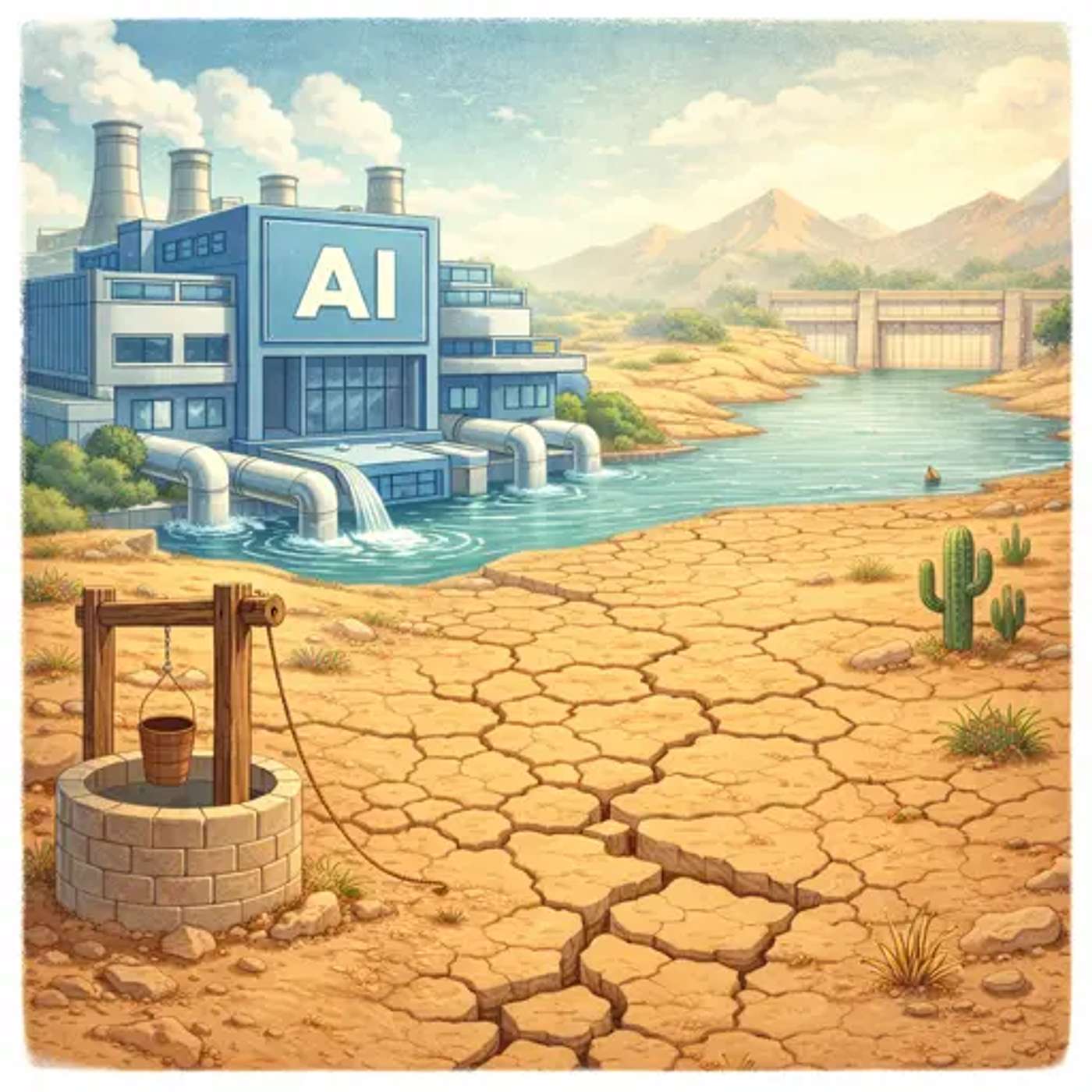 [HSK 5] AI用水有多惊人？ - How Shocking Is AI’s Water Use?