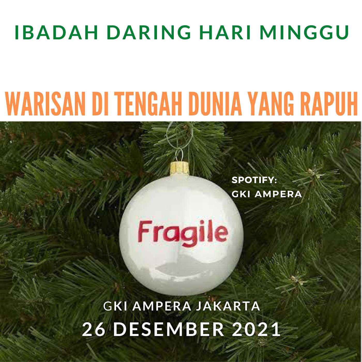 Ibadah Daring Minggu (26 Desember 2021) episode artwork