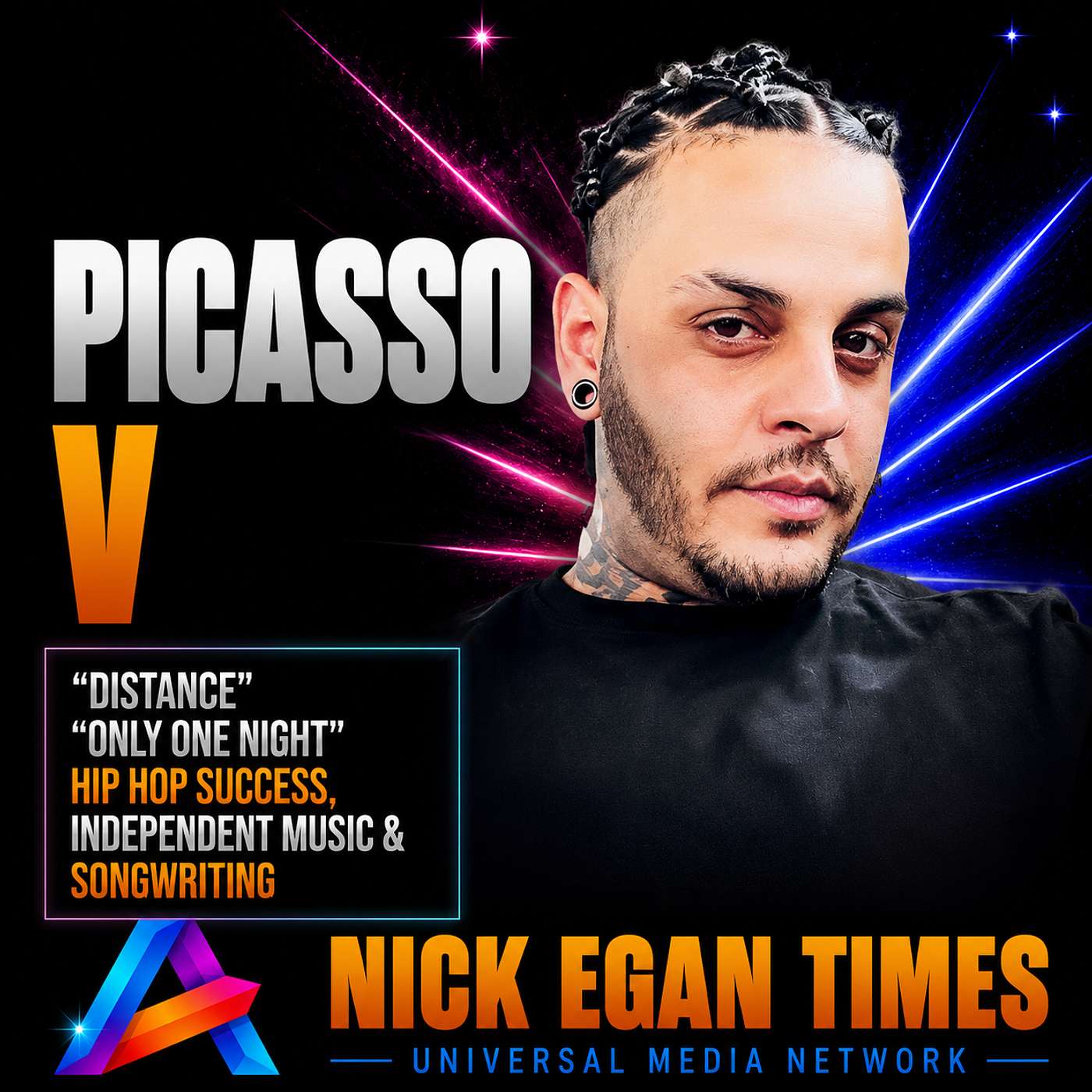 Picasso V “Distance”, “Only One Night”, Hip Hop Success, Independent Music & Songwriting | Nick Egan Times episode artwork
