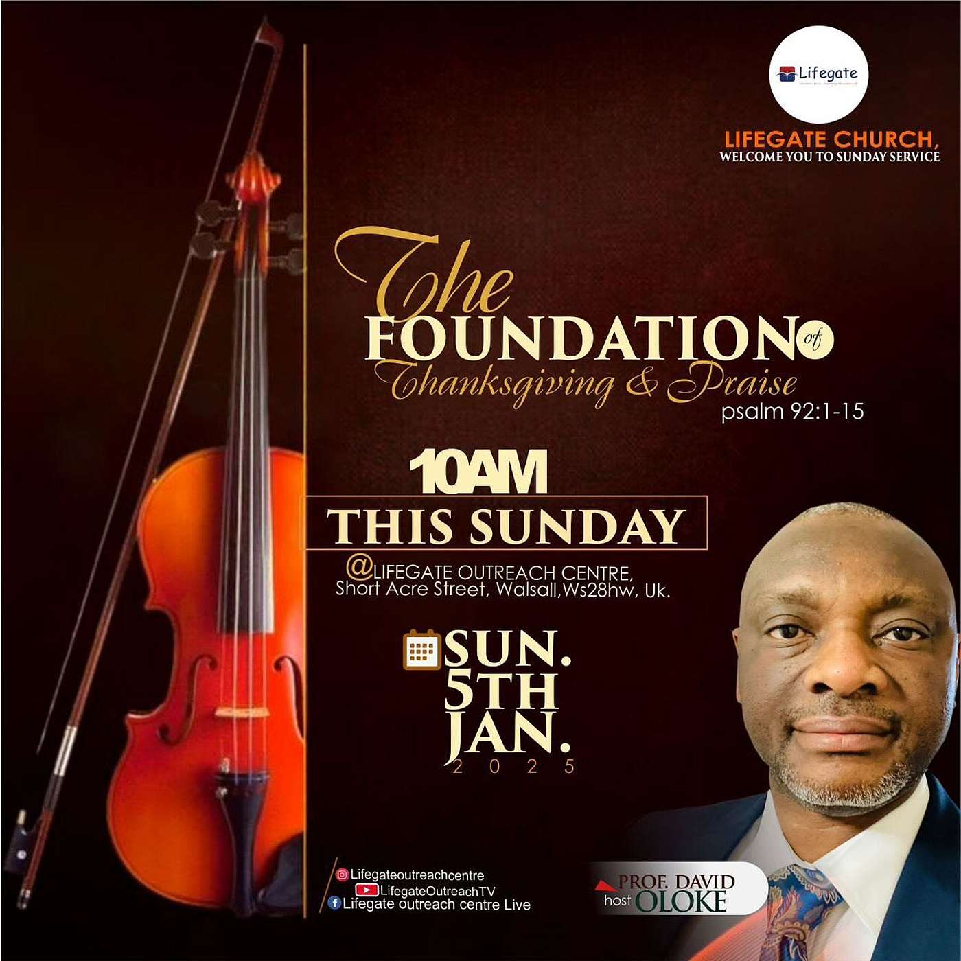 Foundation of Thanksgiving and Praise - Lifegate Church - 5.1.25 episode artwork