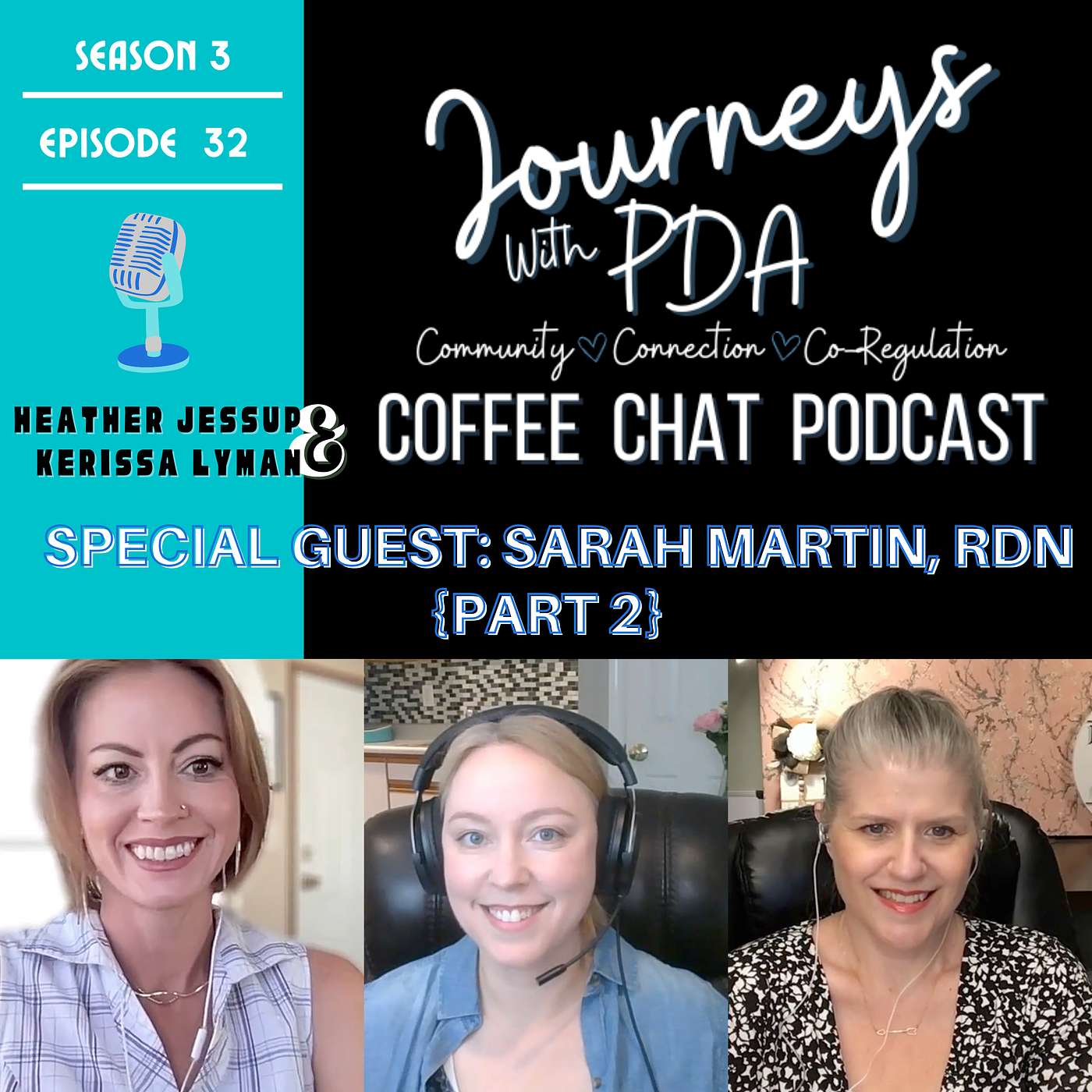 EP 32: Special Guest - Sarah Martin, RDN: Neurodivergent-affirming Nutrition {Part 2} EP 32: Special Guest - Sarah Martin, RDN: Neurodivergent-affirming Nutrition {Part 2}