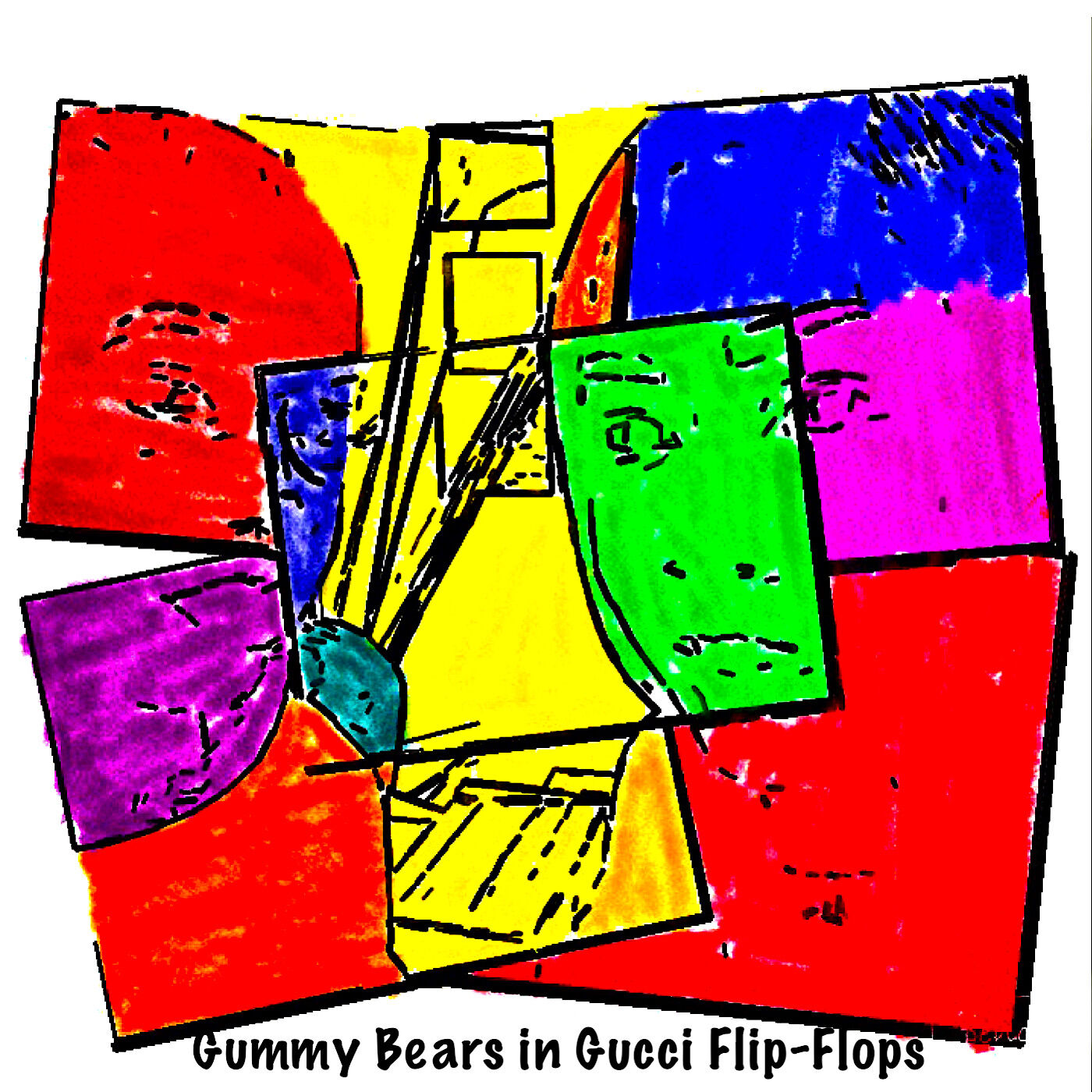 Gummy Bears in Gucci Flip-Flops