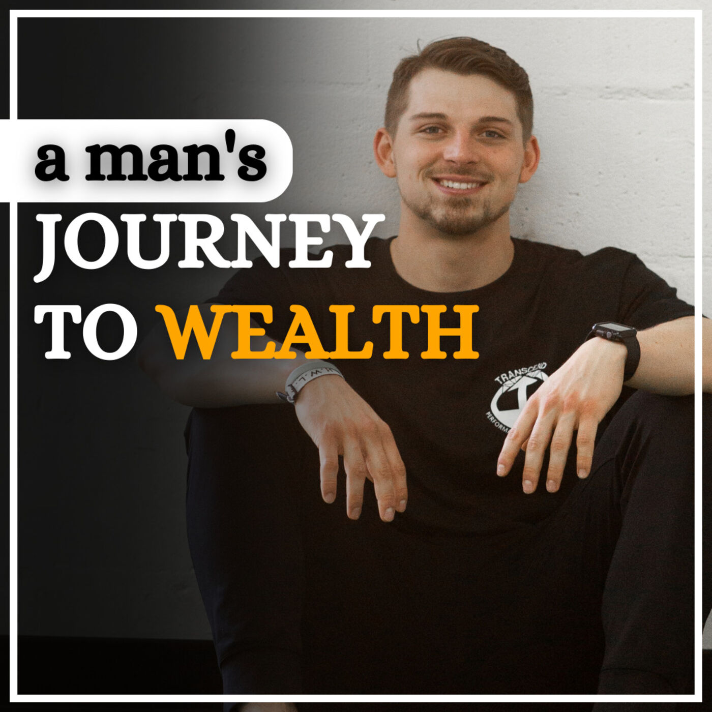 a man's JOURNEY TO WEALTH podcast artwork