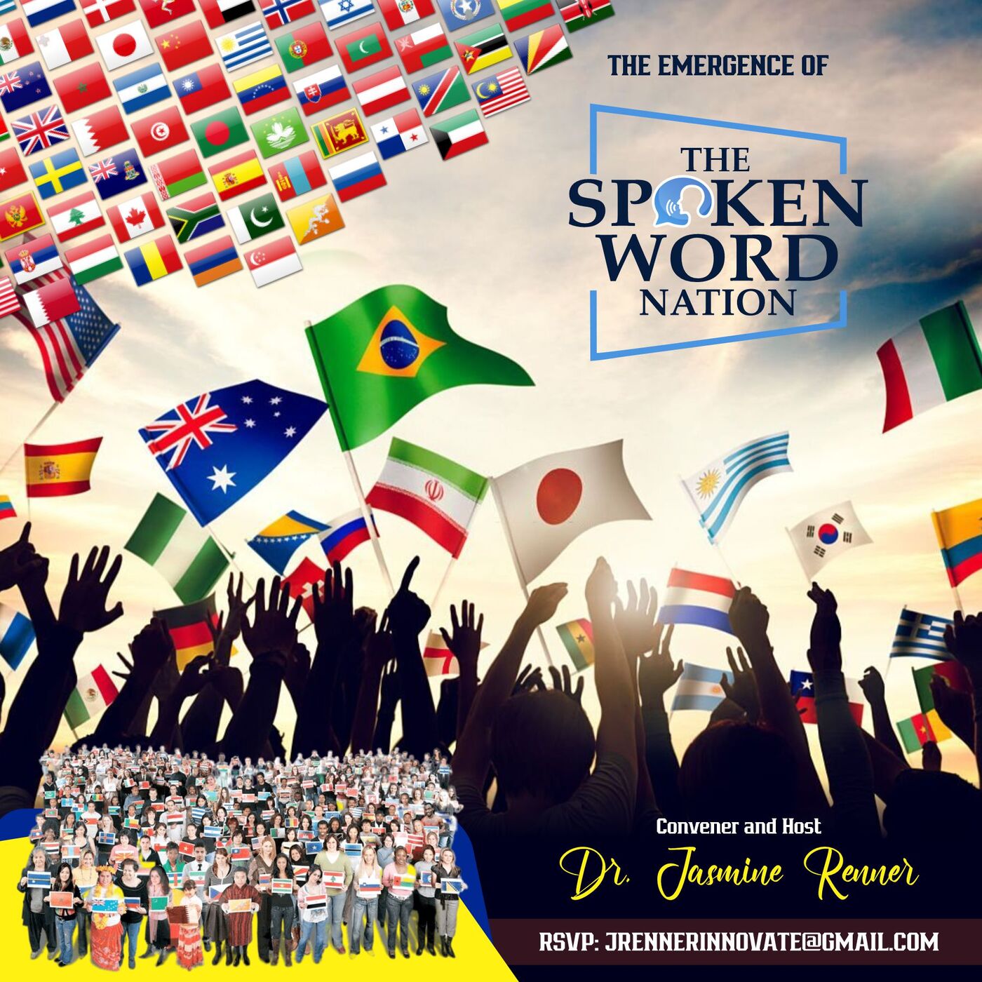 The "Spoken Word " Nation podcast artwork
