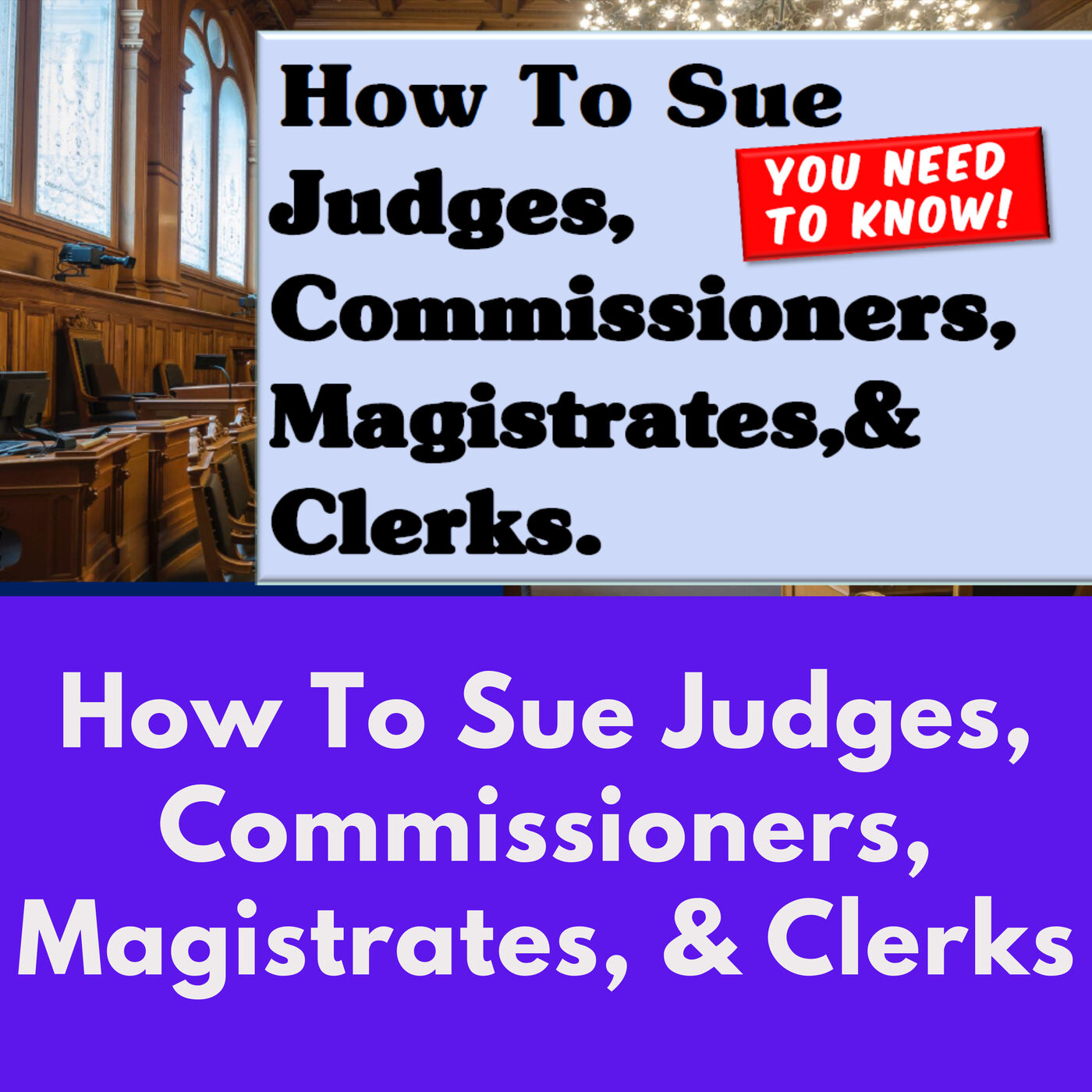 Season 4 - Episode 4 - How To Sue A Judge If Has Immunity