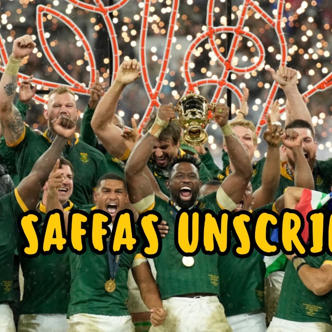 Looking back at the Rugby World Cup 2023 podcast artwork