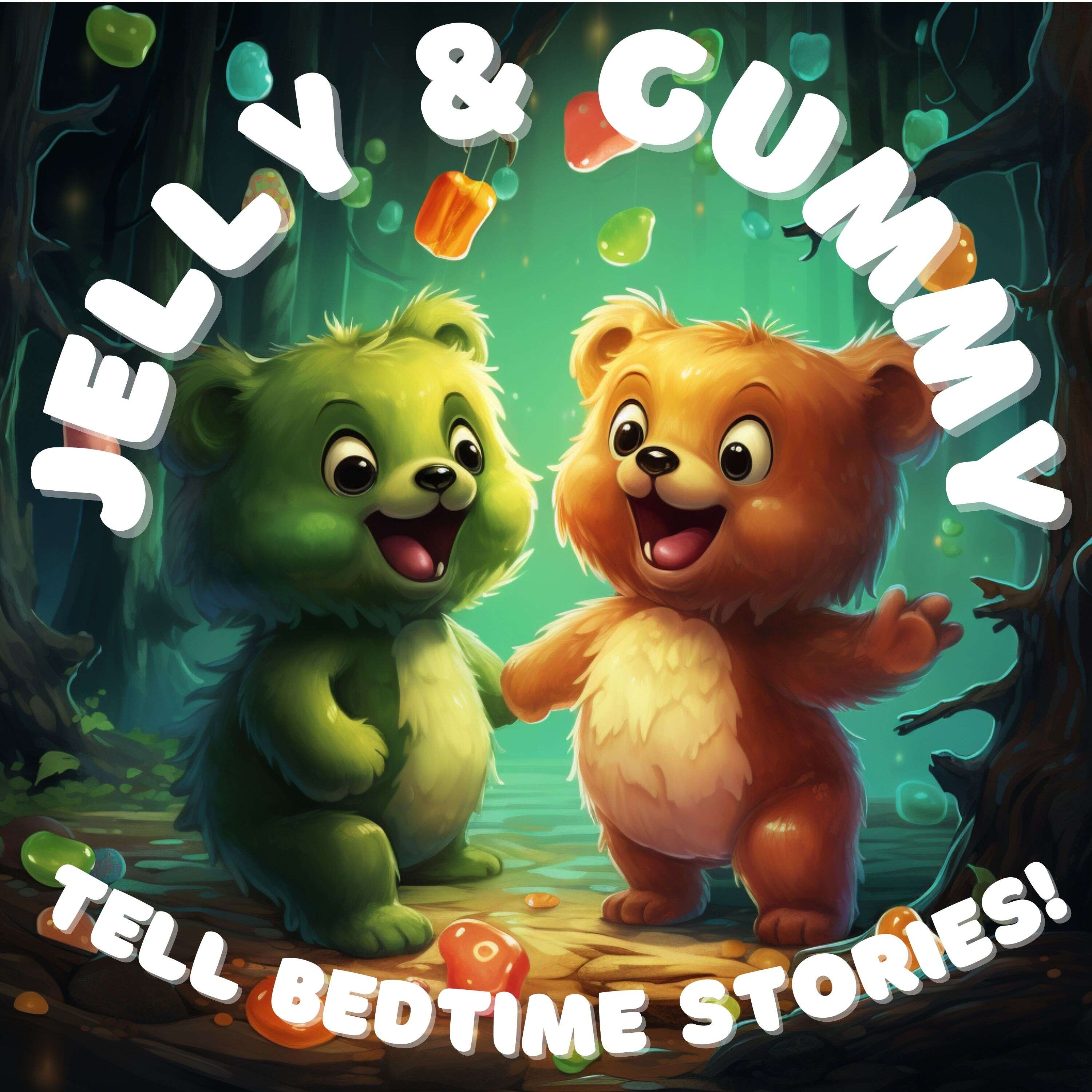 Jelly and Gummy Tell Bedtime Stories for Toddlers and Kids podcast artwork