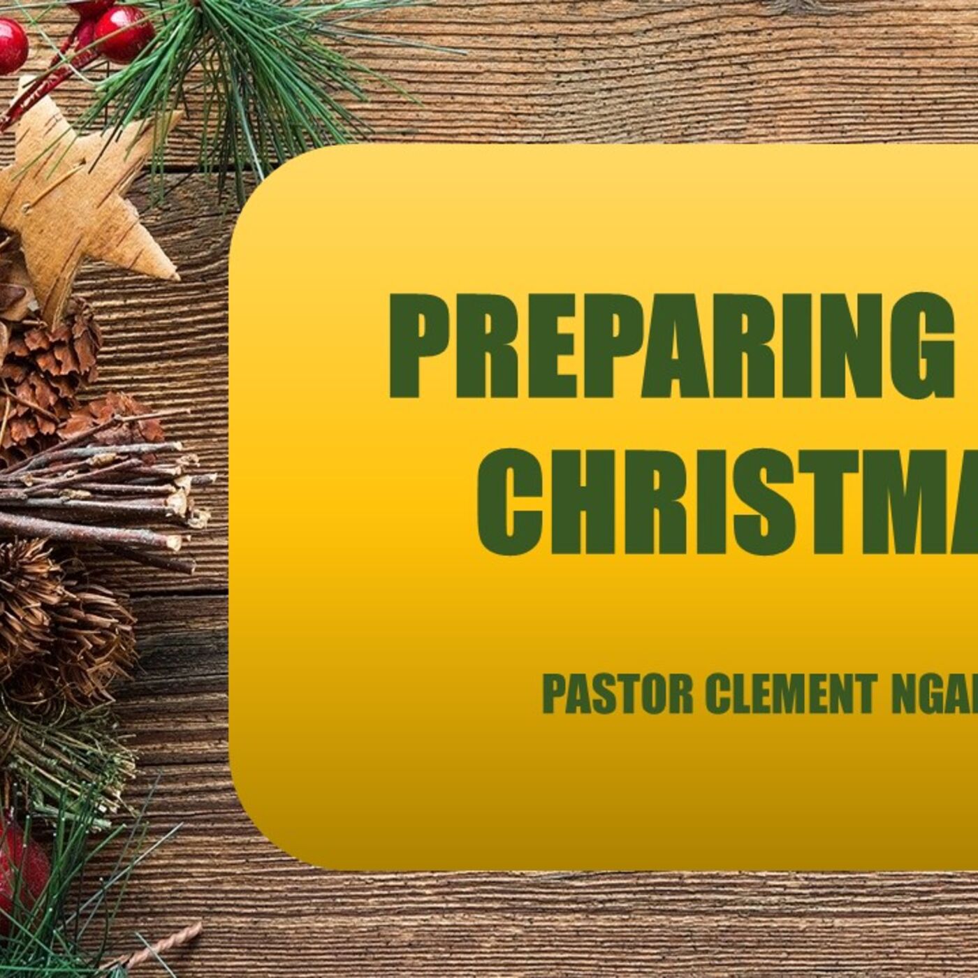 Preparing for Christmas