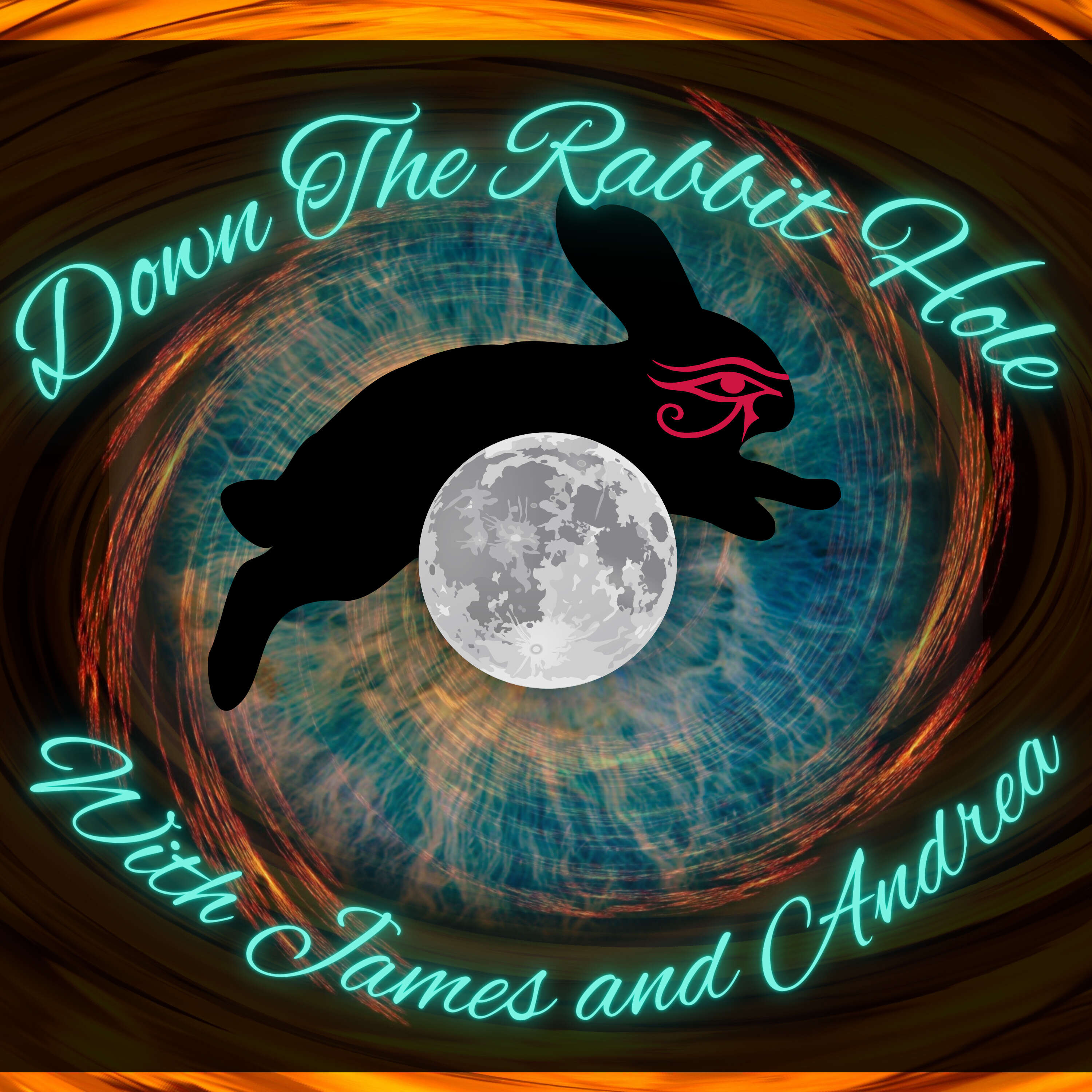Down The Rabbit Hole with James and Andrea podcast artwork