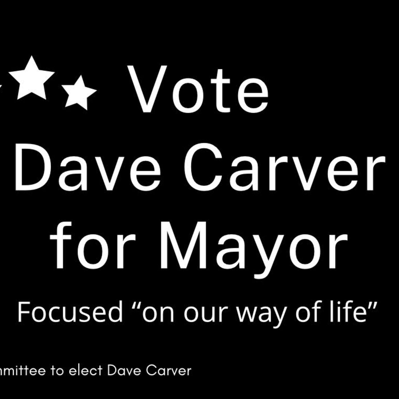 Dave Carver for Greenfield