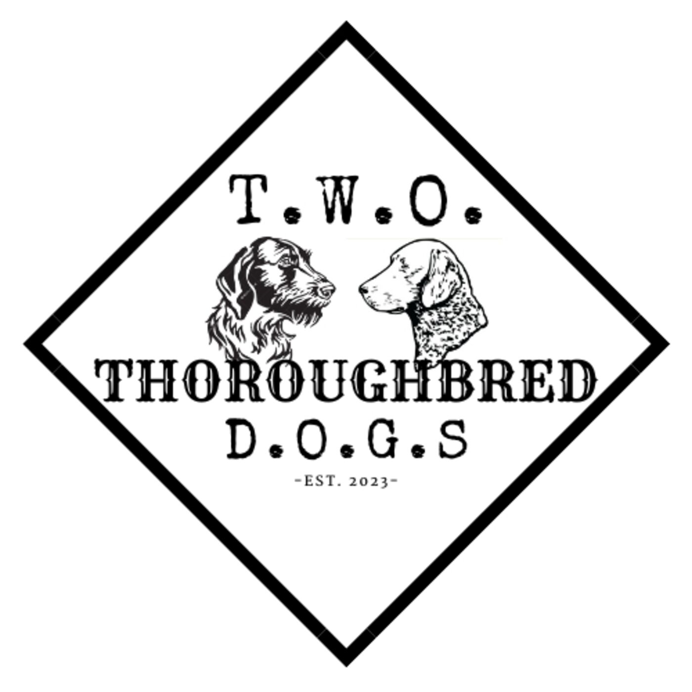 Two Thoroughbred Dogs