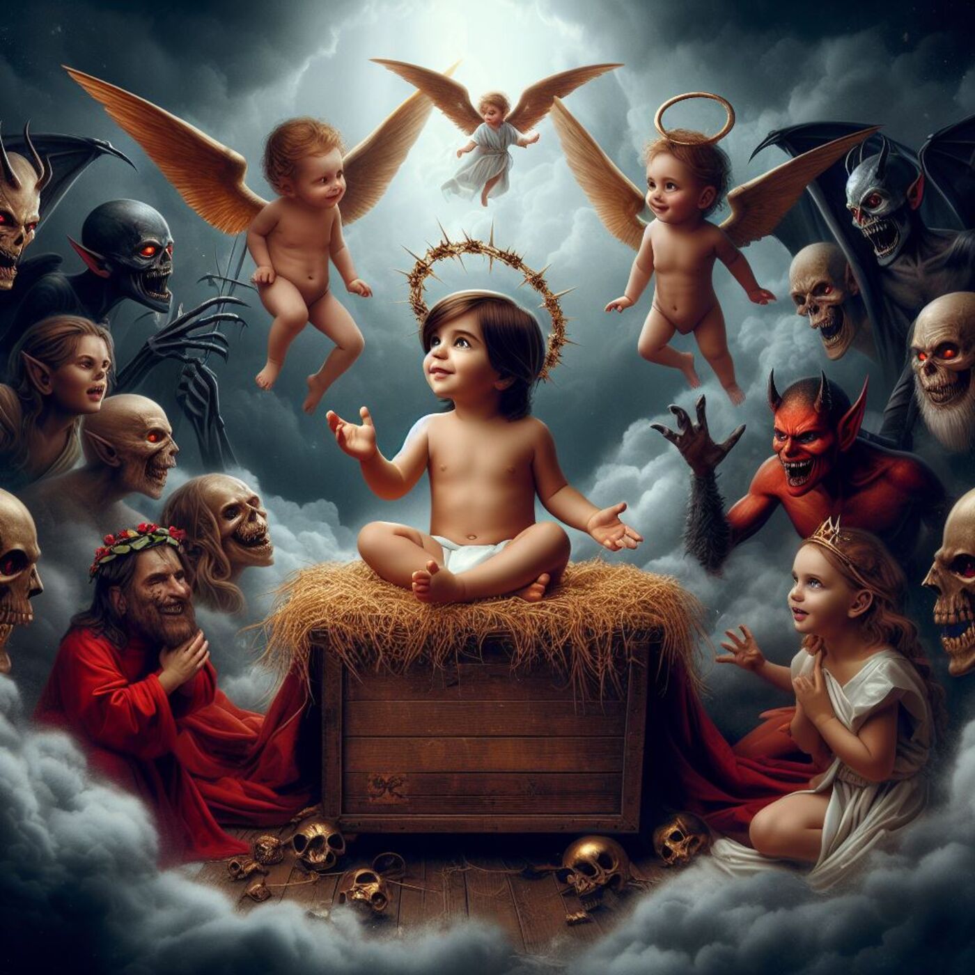 405 Thou Little Tiny Child Acapella Hymns solo Nicholas Mazzio Lauren Mazzio The Rain