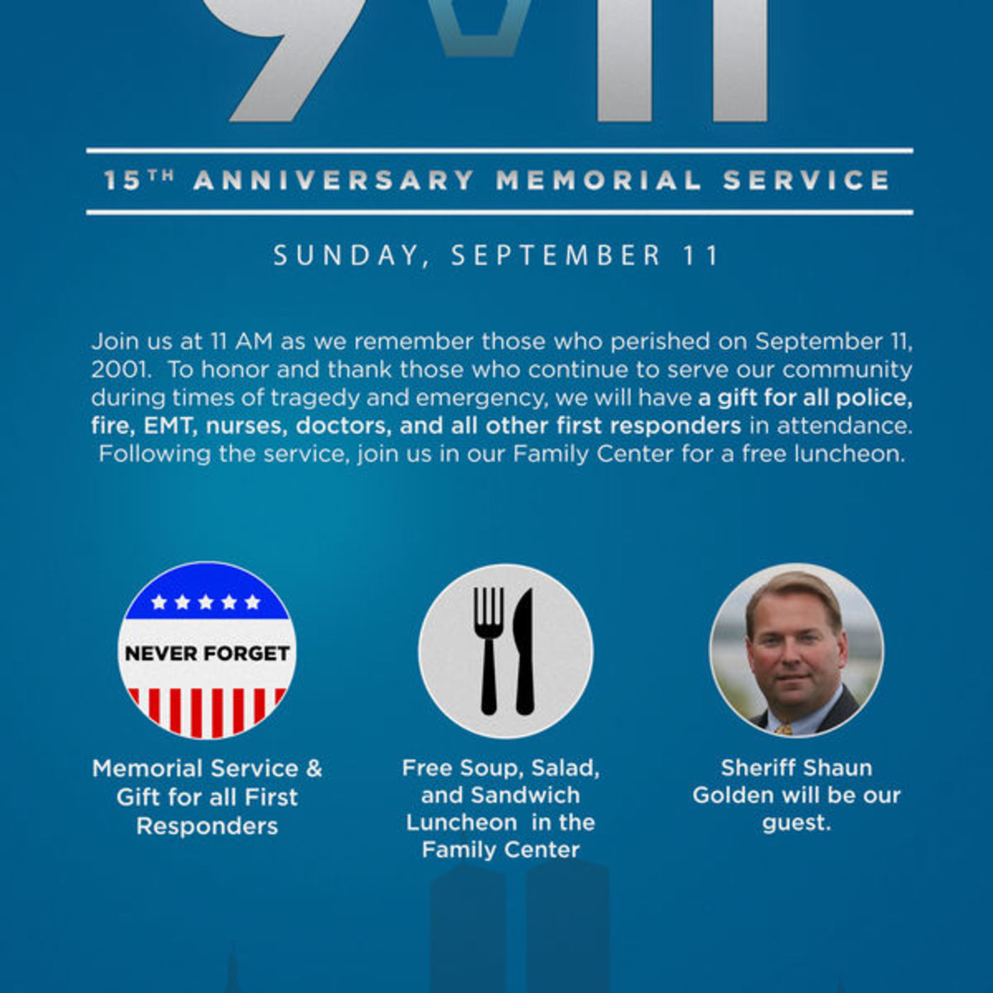 9-11 15th Anniversary Memorial Service